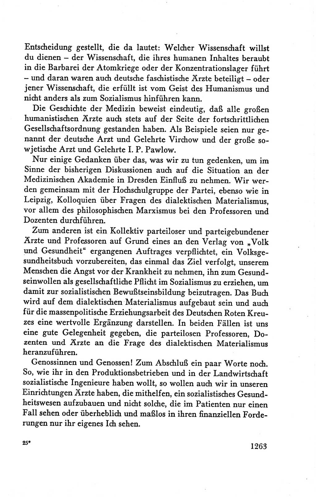Protokoll der Verhandlungen des Ⅴ. Parteitages der Sozialistischen Einheitspartei Deutschlands (SED) [Deutsche Demokratische Republik (DDR)] 1958, Seite 1263