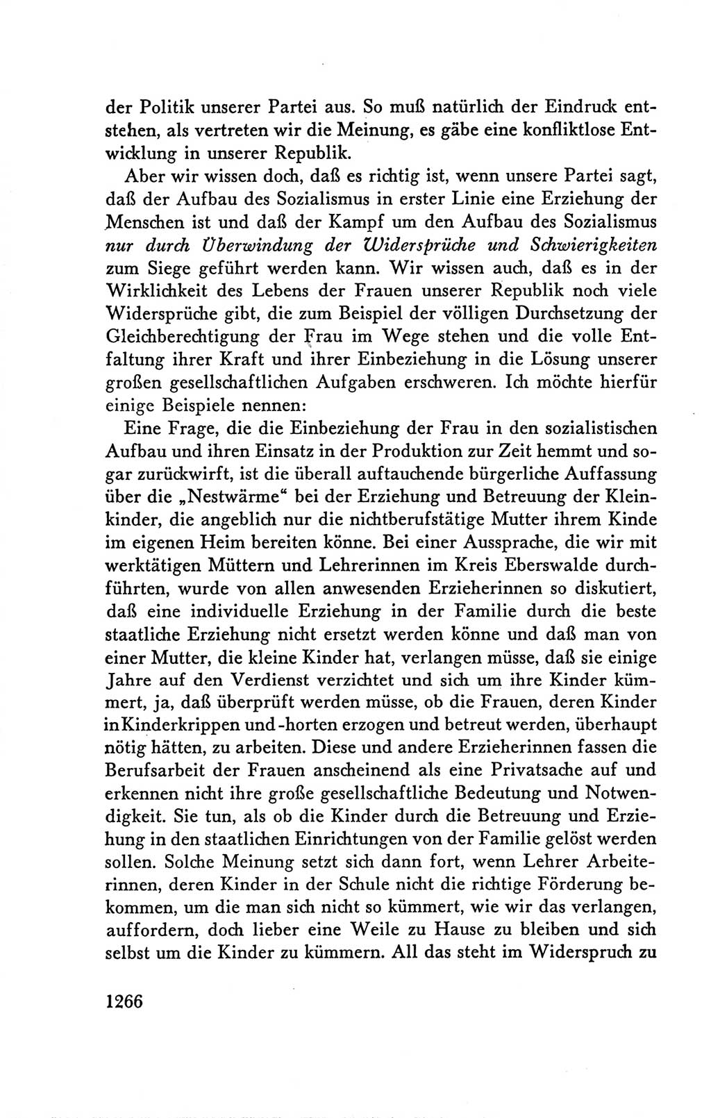 Protokoll der Verhandlungen des Ⅴ. Parteitages der Sozialistischen Einheitspartei Deutschlands (SED) [Deutsche Demokratische Republik (DDR)] 1958, Seite 1266