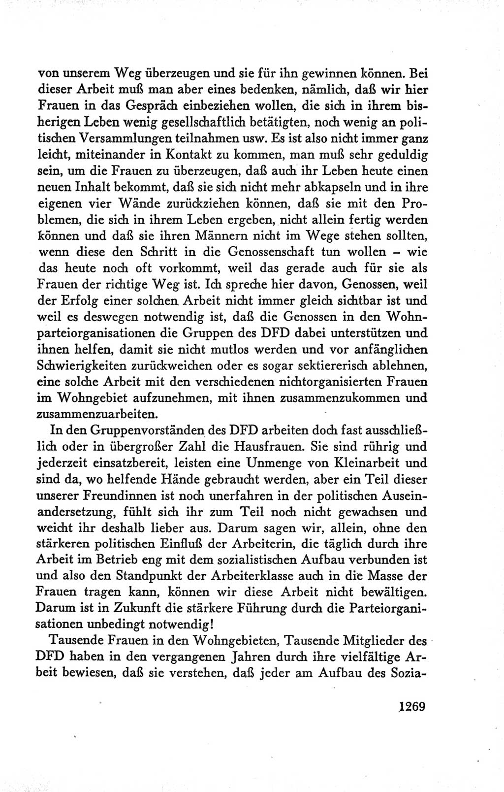 Protokoll der Verhandlungen des Ⅴ. Parteitages der Sozialistischen Einheitspartei Deutschlands (SED) [Deutsche Demokratische Republik (DDR)] 1958, Seite 1269
