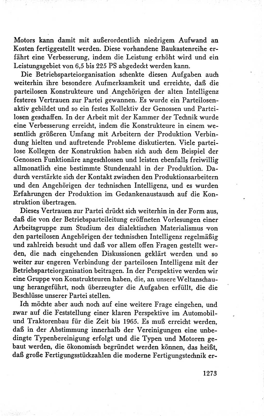 Protokoll der Verhandlungen des Ⅴ. Parteitages der Sozialistischen Einheitspartei Deutschlands (SED) [Deutsche Demokratische Republik (DDR)] 1958, Seite 1273
