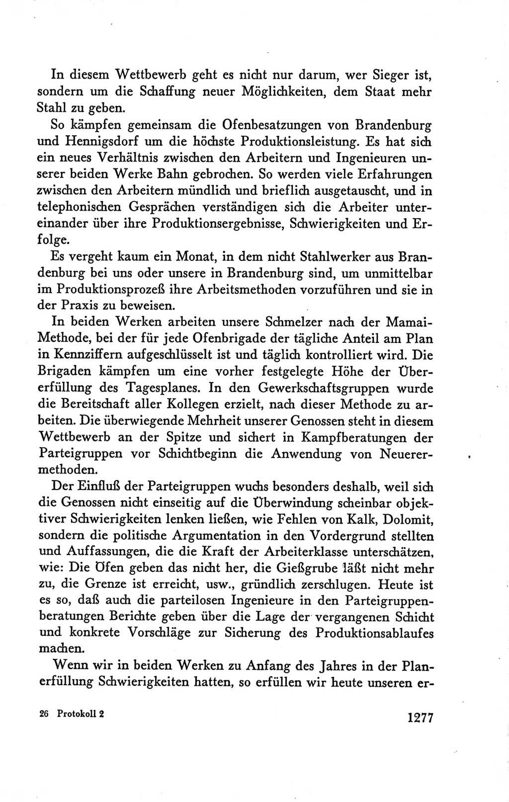 Protokoll der Verhandlungen des Ⅴ. Parteitages der Sozialistischen Einheitspartei Deutschlands (SED) [Deutsche Demokratische Republik (DDR)] 1958, Seite 1277