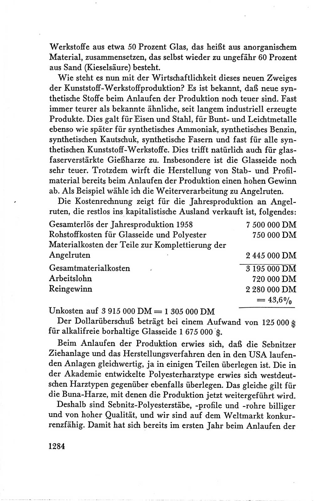 Protokoll der Verhandlungen des Ⅴ. Parteitages der Sozialistischen Einheitspartei Deutschlands (SED) [Deutsche Demokratische Republik (DDR)] 1958, Seite 1284