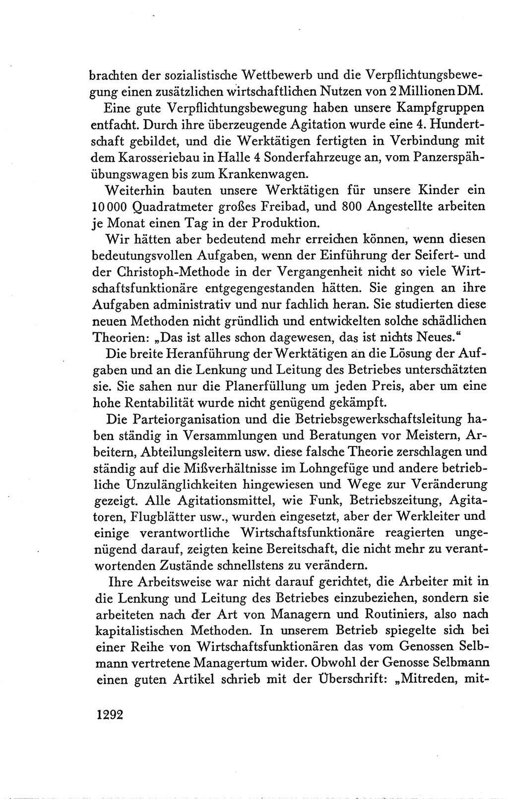 Protokoll der Verhandlungen des Ⅴ. Parteitages der Sozialistischen Einheitspartei Deutschlands (SED) [Deutsche Demokratische Republik (DDR)] 1958, Seite 1292