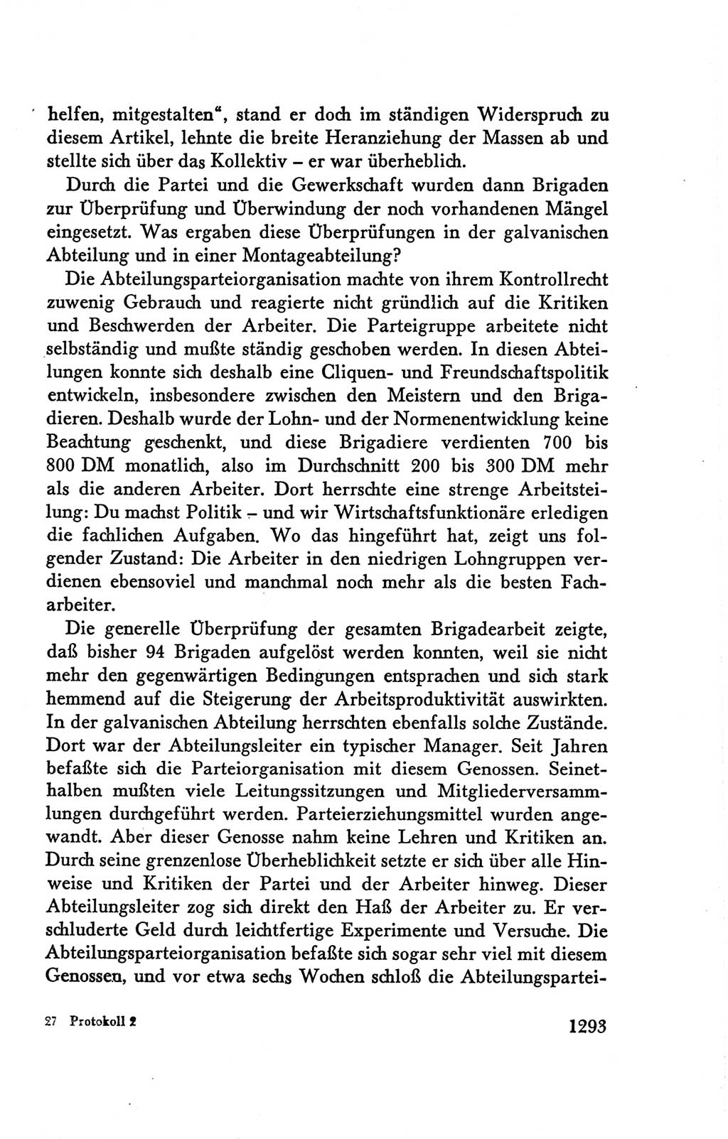 Protokoll der Verhandlungen des Ⅴ. Parteitages der Sozialistischen Einheitspartei Deutschlands (SED) [Deutsche Demokratische Republik (DDR)] 1958, Seite 1293