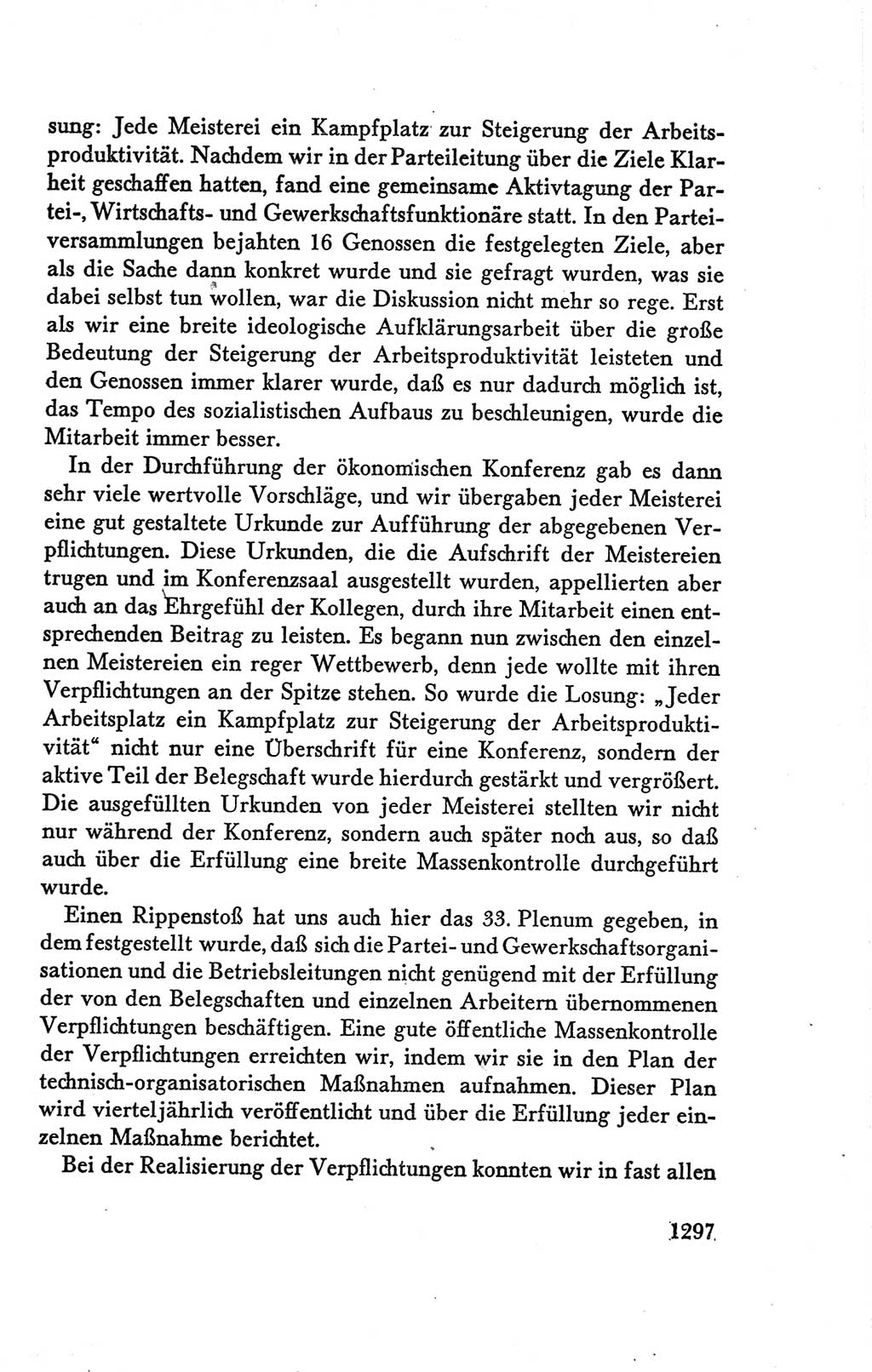 Protokoll der Verhandlungen des Ⅴ. Parteitages der Sozialistischen Einheitspartei Deutschlands (SED) [Deutsche Demokratische Republik (DDR)] 1958, Seite 1297