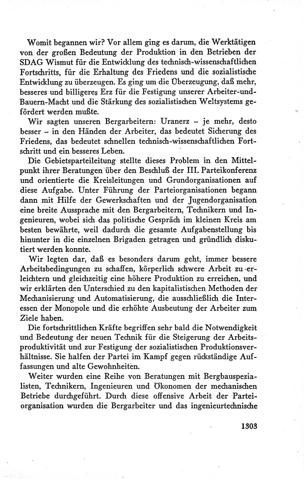 Protokoll der Verhandlungen des Ⅴ. Parteitages der Sozialistischen Einheitspartei Deutschlands (SED) [Deutsche Demokratische Republik (DDR)] 1958, Seite 1303