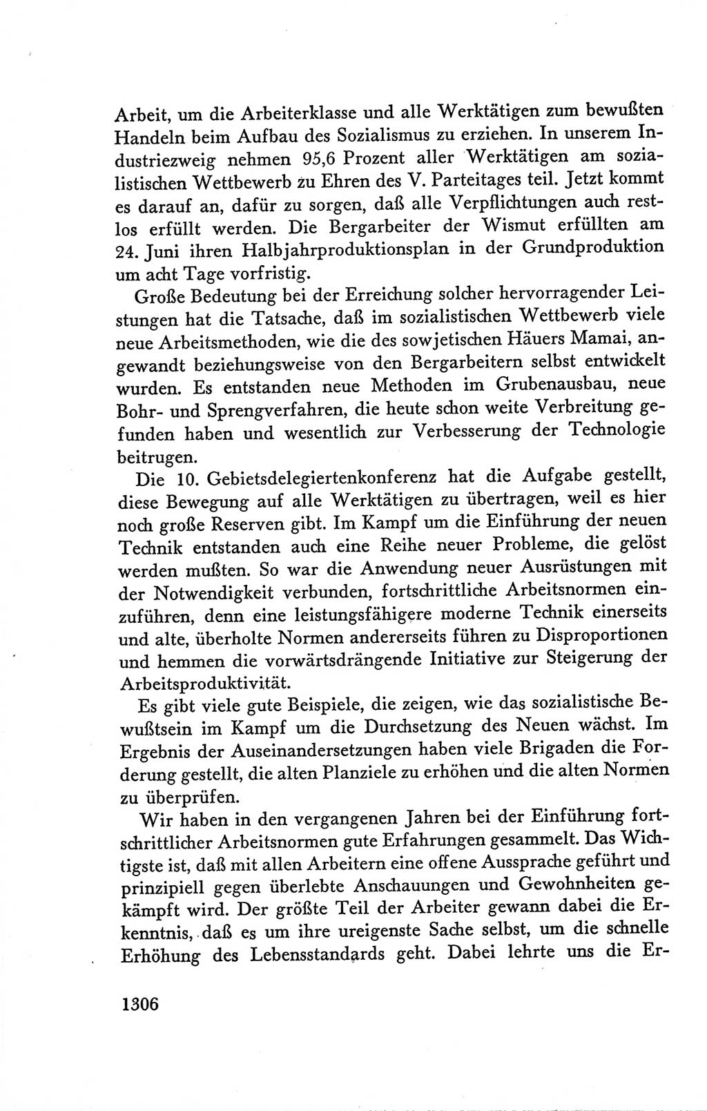 Protokoll der Verhandlungen des Ⅴ. Parteitages der Sozialistischen Einheitspartei Deutschlands (SED) [Deutsche Demokratische Republik (DDR)] 1958, Seite 1306