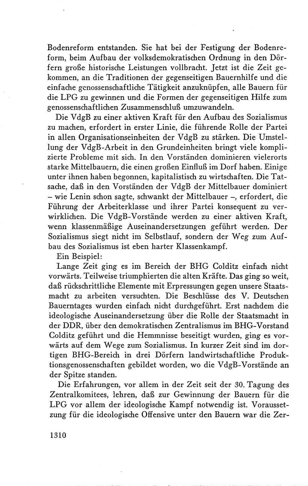 Protokoll der Verhandlungen des Ⅴ. Parteitages der Sozialistischen Einheitspartei Deutschlands (SED) [Deutsche Demokratische Republik (DDR)] 1958, Seite 1310
