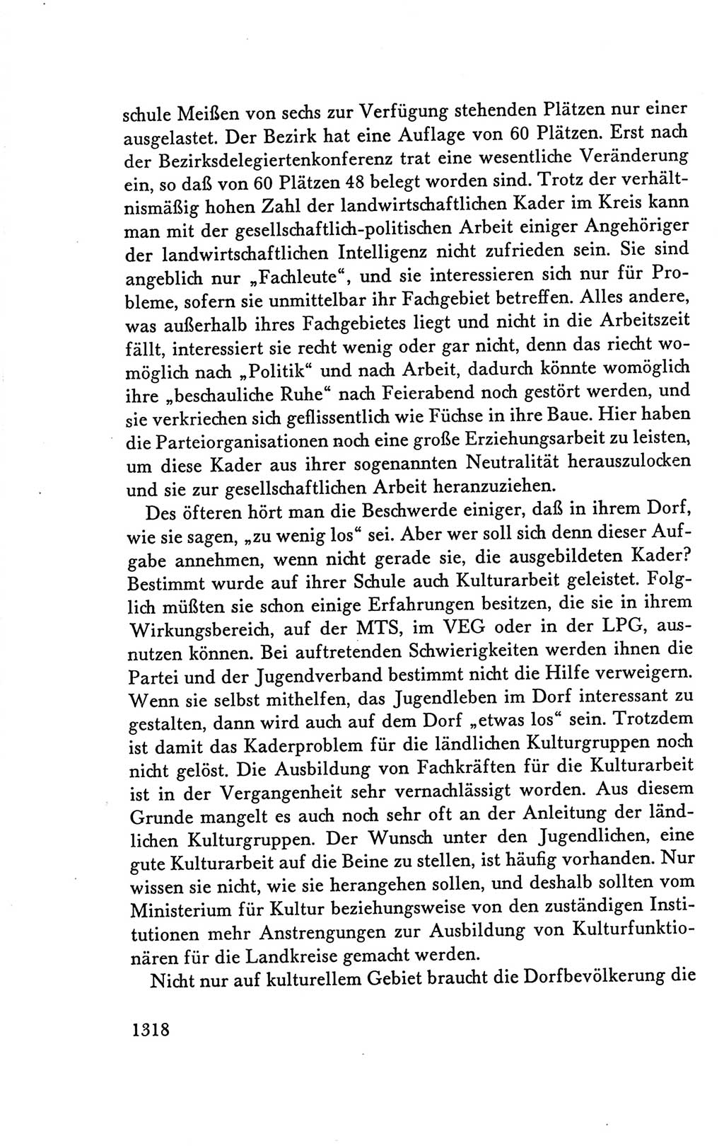 Protokoll der Verhandlungen des Ⅴ. Parteitages der Sozialistischen Einheitspartei Deutschlands (SED) [Deutsche Demokratische Republik (DDR)] 1958, Seite 1318