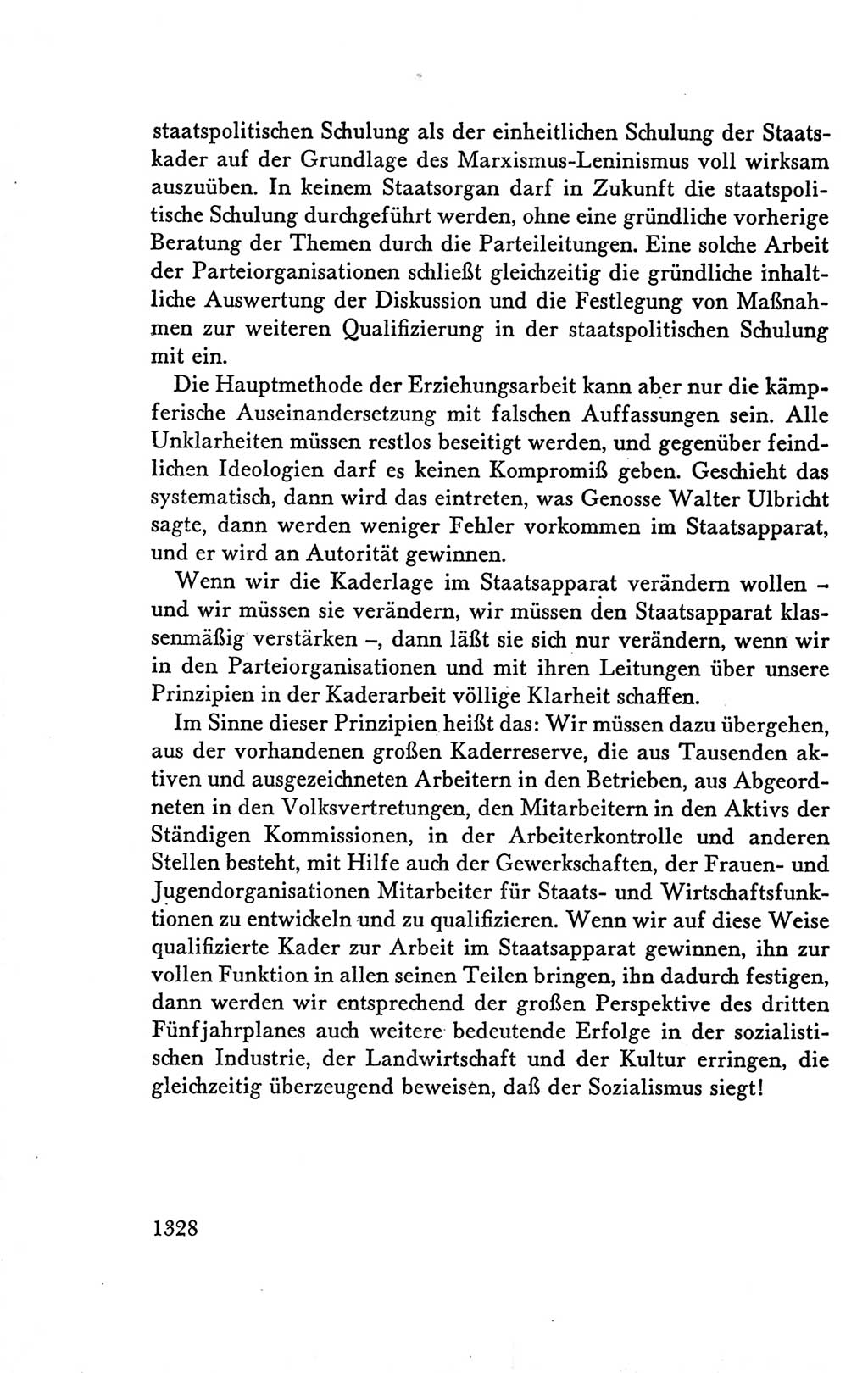 Protokoll der Verhandlungen des Ⅴ. Parteitages der Sozialistischen Einheitspartei Deutschlands (SED) [Deutsche Demokratische Republik (DDR)] 1958, Seite 1328