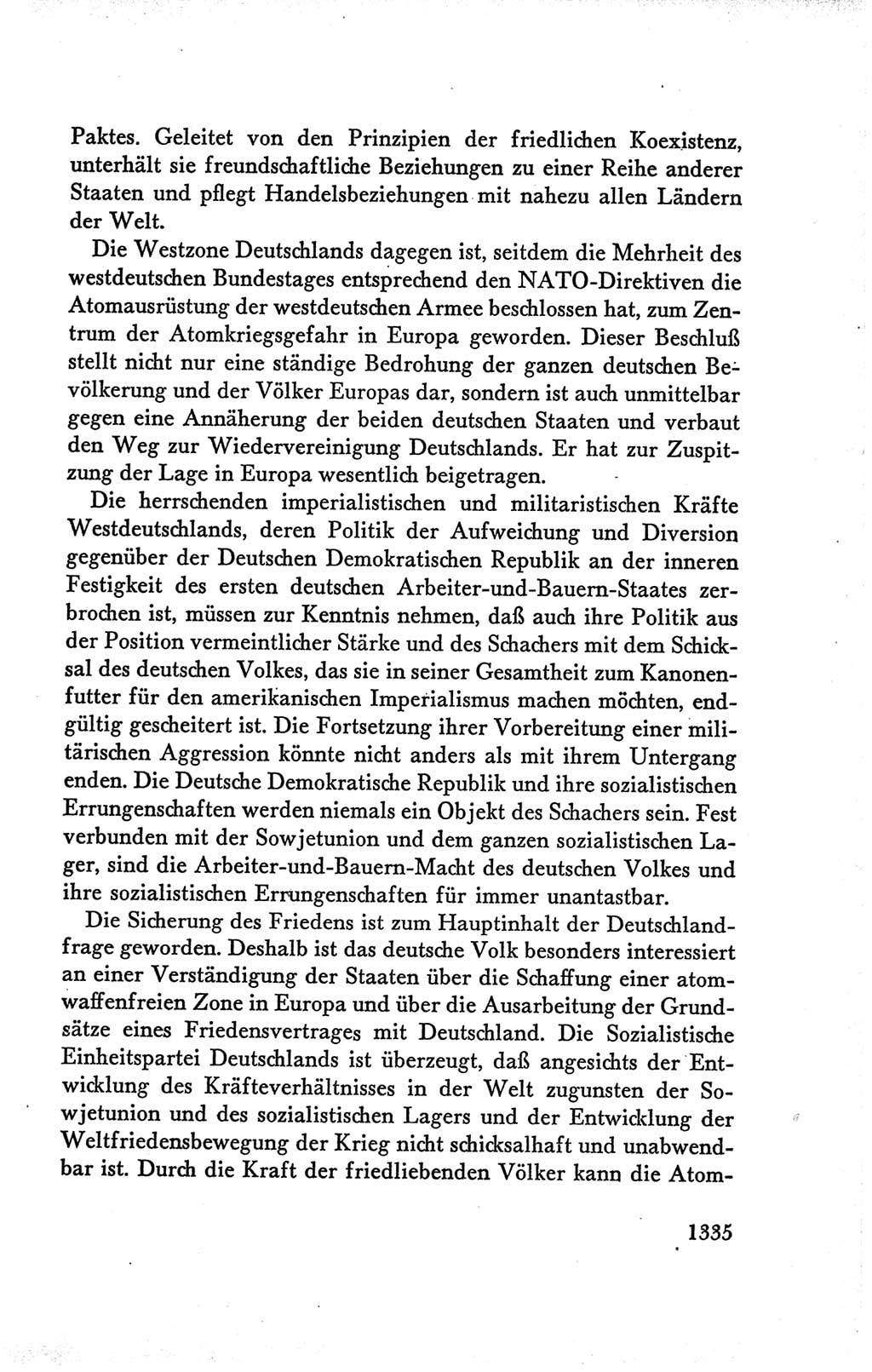Protokoll der Verhandlungen des Ⅴ. Parteitages der Sozialistischen Einheitspartei Deutschlands (SED) [Deutsche Demokratische Republik (DDR)] 1958, Seite 1335