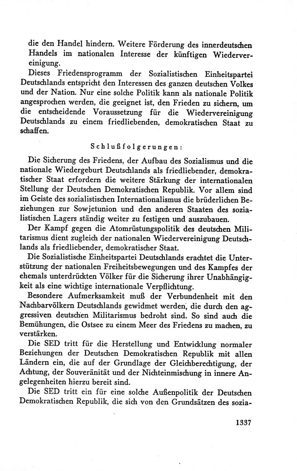 Protokoll der Verhandlungen des Ⅴ. Parteitages der Sozialistischen Einheitspartei Deutschlands (SED) [Deutsche Demokratische Republik (DDR)] 1958, Seite 1337