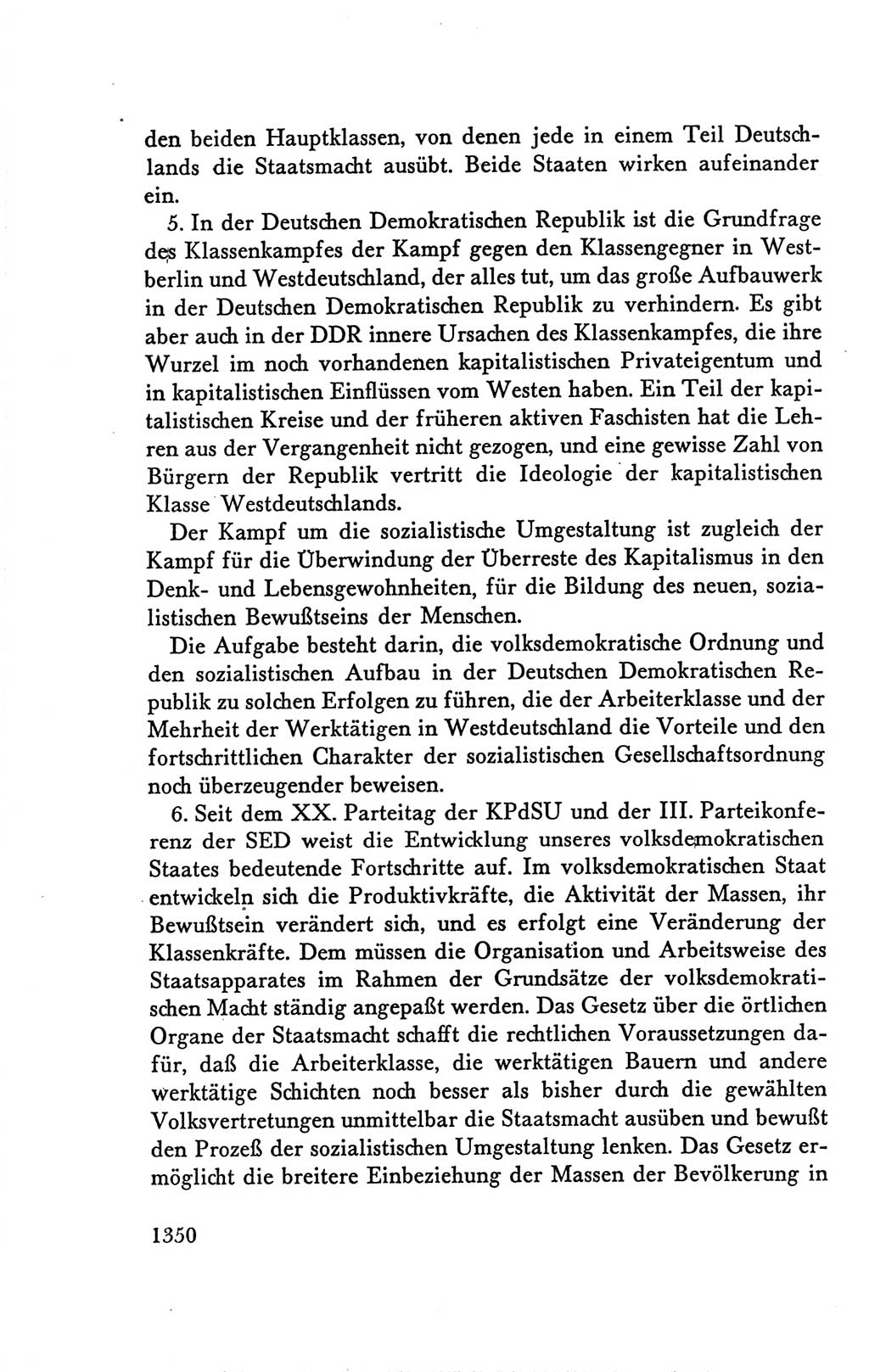 Protokoll der Verhandlungen des Ⅴ. Parteitages der Sozialistischen Einheitspartei Deutschlands (SED) [Deutsche Demokratische Republik (DDR)] 1958, Seite 1350