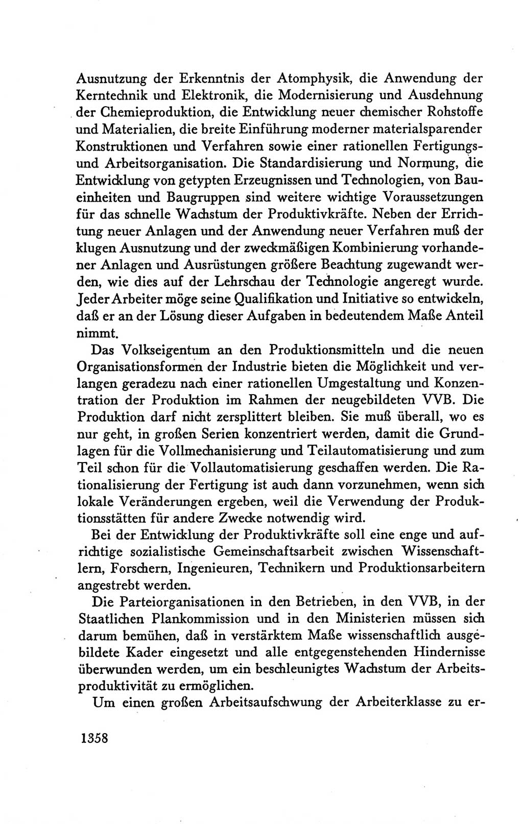 Protokoll der Verhandlungen des Ⅴ. Parteitages der Sozialistischen Einheitspartei Deutschlands (SED) [Deutsche Demokratische Republik (DDR)] 1958, Seite 1358
