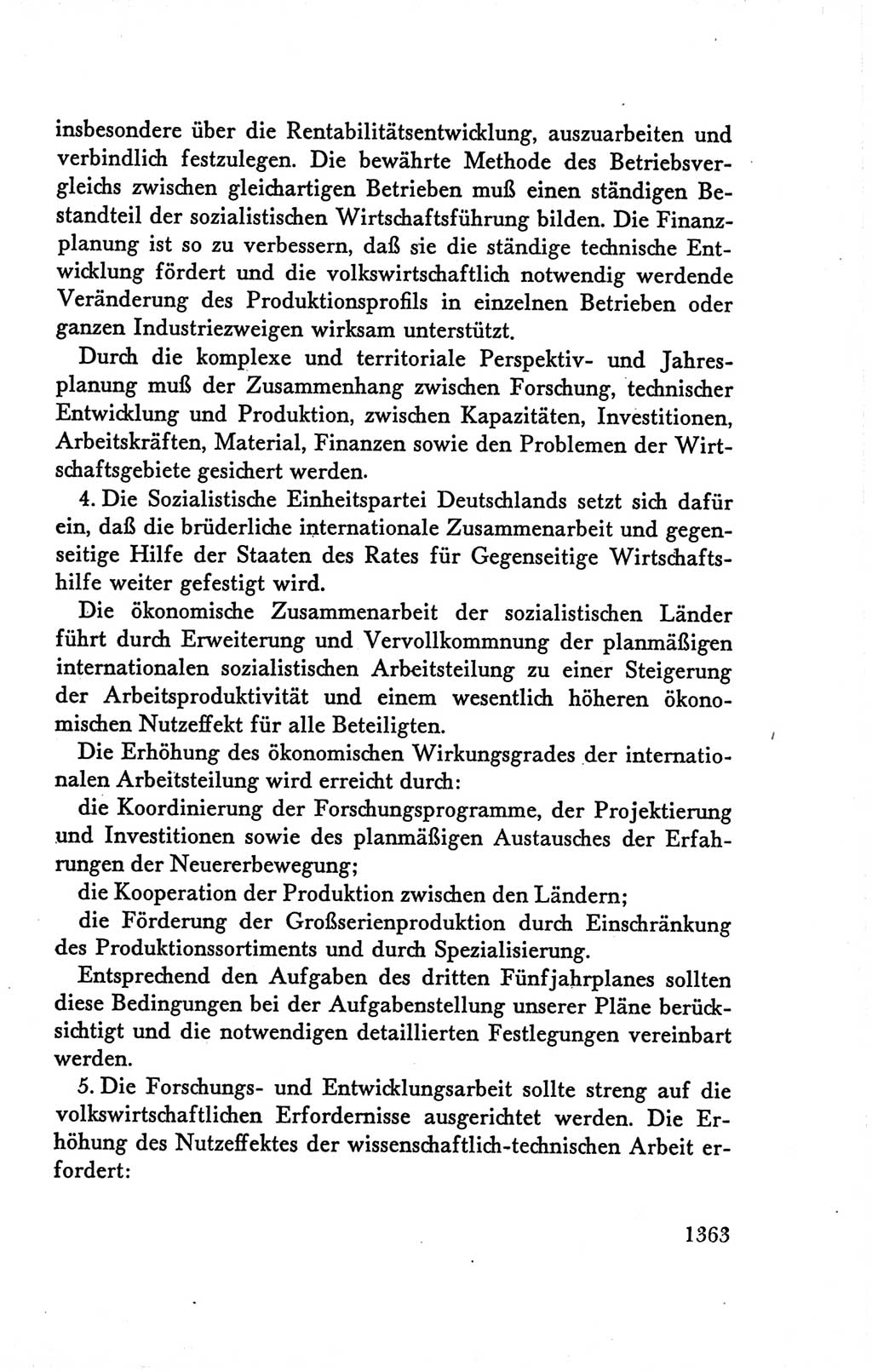 Protokoll der Verhandlungen des Ⅴ. Parteitages der Sozialistischen Einheitspartei Deutschlands (SED) [Deutsche Demokratische Republik (DDR)] 1958, Seite 1363