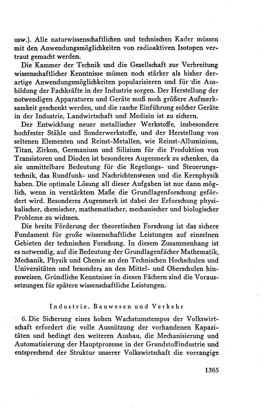 Protokoll der Verhandlungen des Ⅴ. Parteitages der Sozialistischen Einheitspartei Deutschlands (SED) [Deutsche Demokratische Republik (DDR)] 1958, Seite 1365
