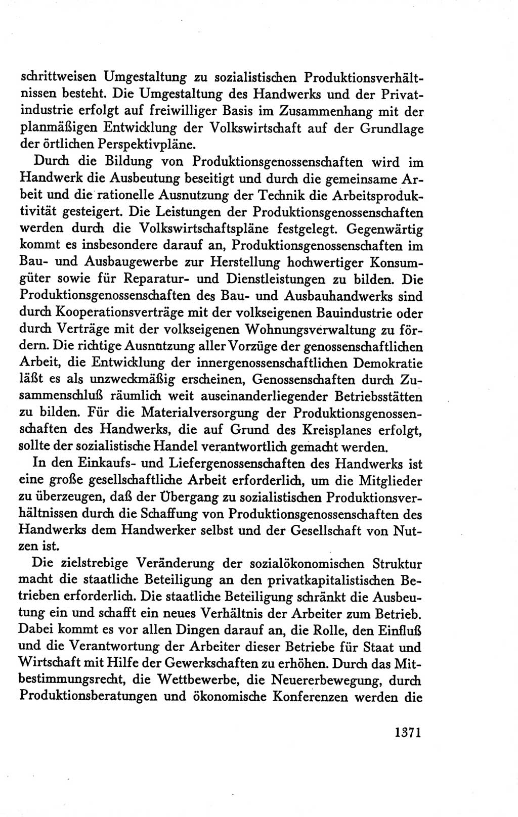 Protokoll der Verhandlungen des Ⅴ. Parteitages der Sozialistischen Einheitspartei Deutschlands (SED) [Deutsche Demokratische Republik (DDR)] 1958, Seite 1371