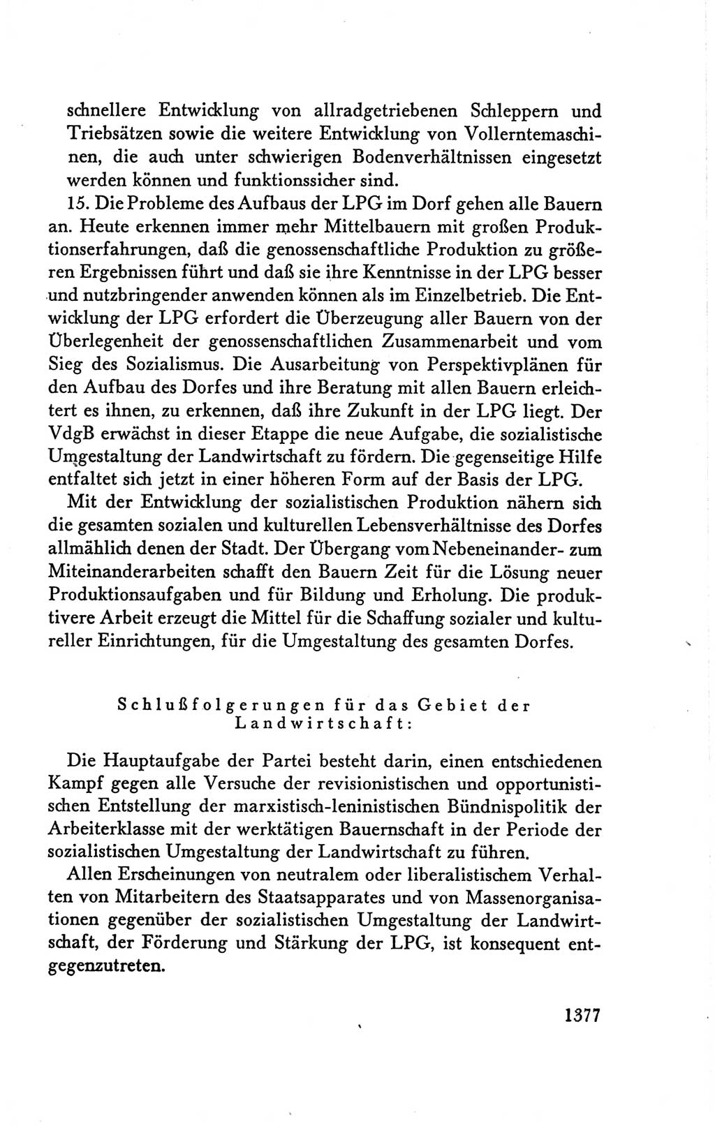 Protokoll der Verhandlungen des Ⅴ. Parteitages der Sozialistischen Einheitspartei Deutschlands (SED) [Deutsche Demokratische Republik (DDR)] 1958, Seite 1377