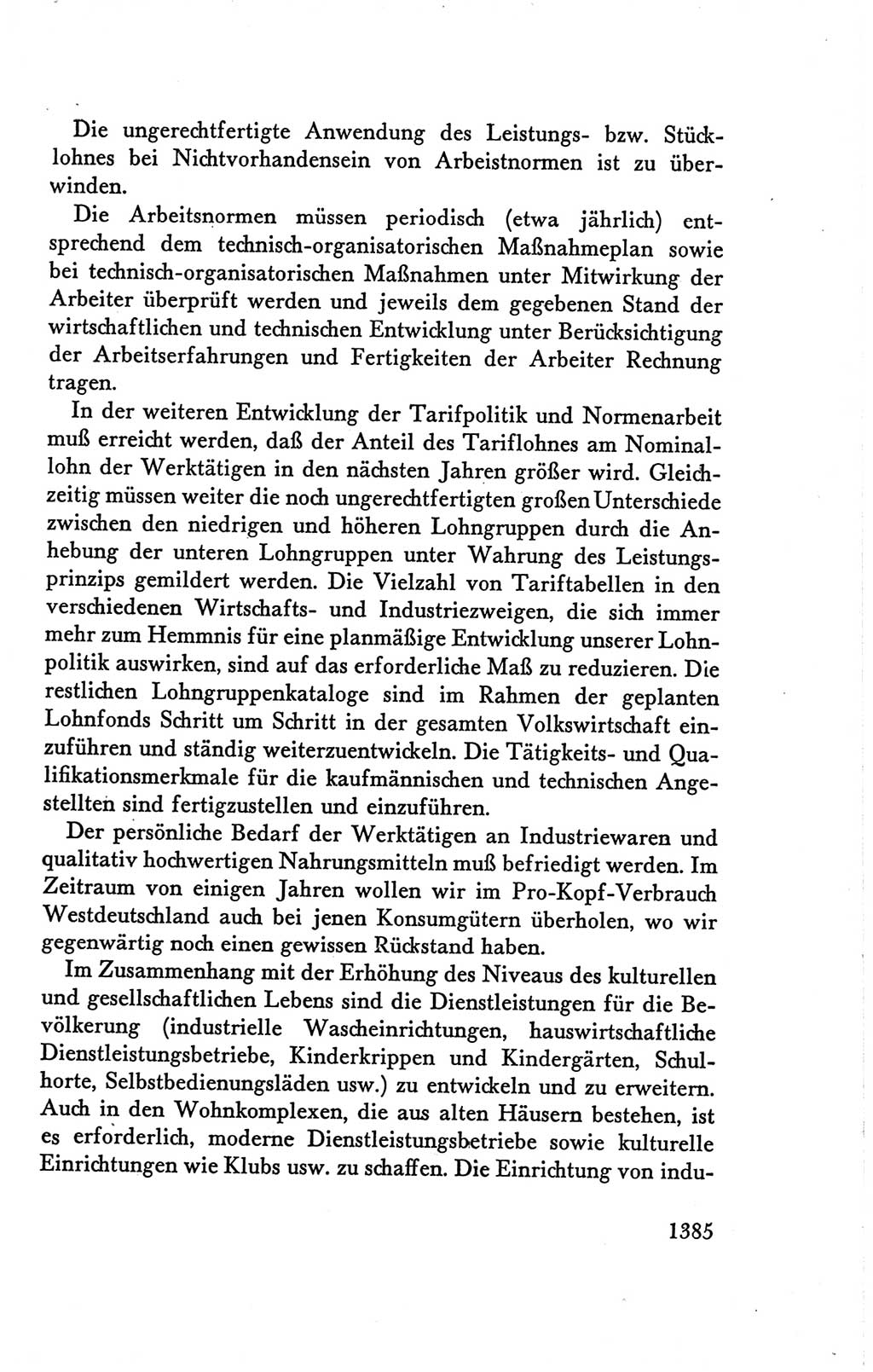 Protokoll der Verhandlungen des Ⅴ. Parteitages der Sozialistischen Einheitspartei Deutschlands (SED) [Deutsche Demokratische Republik (DDR)] 1958, Seite 1385