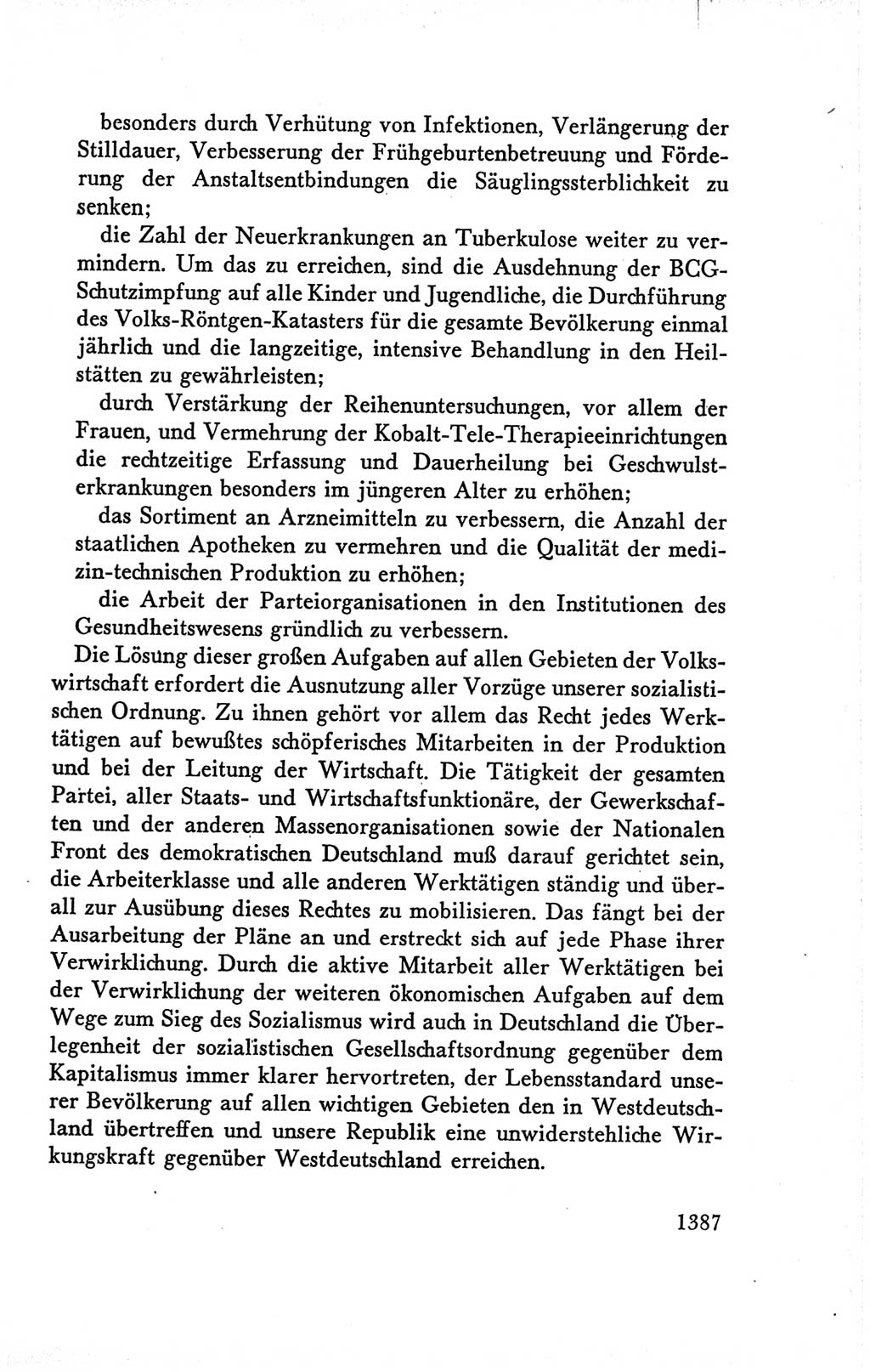 Protokoll der Verhandlungen des Ⅴ. Parteitages der Sozialistischen Einheitspartei Deutschlands (SED) [Deutsche Demokratische Republik (DDR)] 1958, Seite 1387