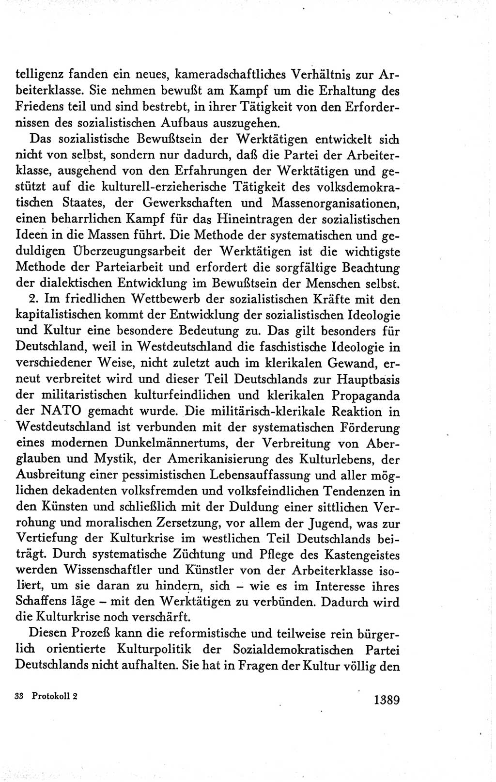 Protokoll der Verhandlungen des Ⅴ. Parteitages der Sozialistischen Einheitspartei Deutschlands (SED) [Deutsche Demokratische Republik (DDR)] 1958, Seite 1389