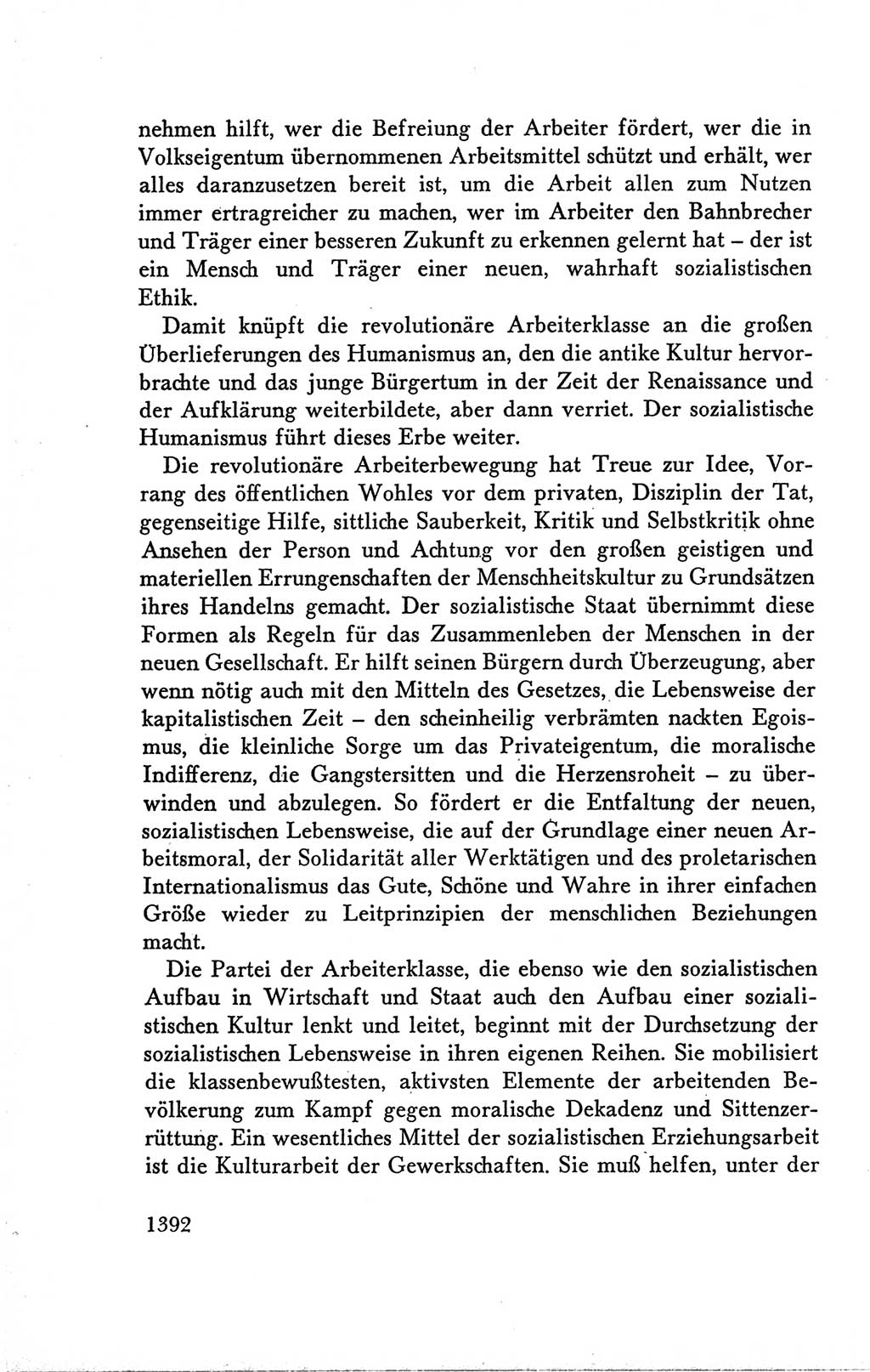 Protokoll der Verhandlungen des Ⅴ. Parteitages der Sozialistischen Einheitspartei Deutschlands (SED) [Deutsche Demokratische Republik (DDR)] 1958, Seite 1392