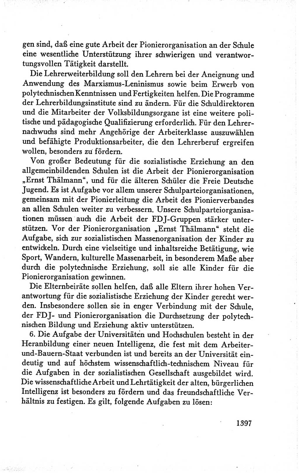 Protokoll der Verhandlungen des Ⅴ. Parteitages der Sozialistischen Einheitspartei Deutschlands (SED) [Deutsche Demokratische Republik (DDR)] 1958, Seite 1397