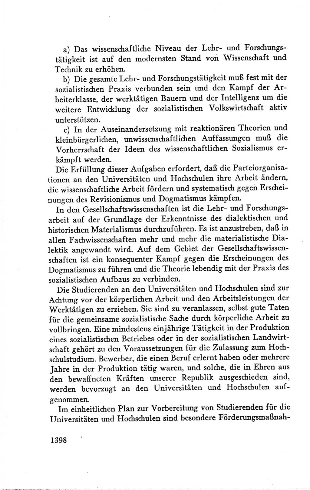 Protokoll der Verhandlungen des Ⅴ. Parteitages der Sozialistischen Einheitspartei Deutschlands (SED) [Deutsche Demokratische Republik (DDR)] 1958, Seite 1398