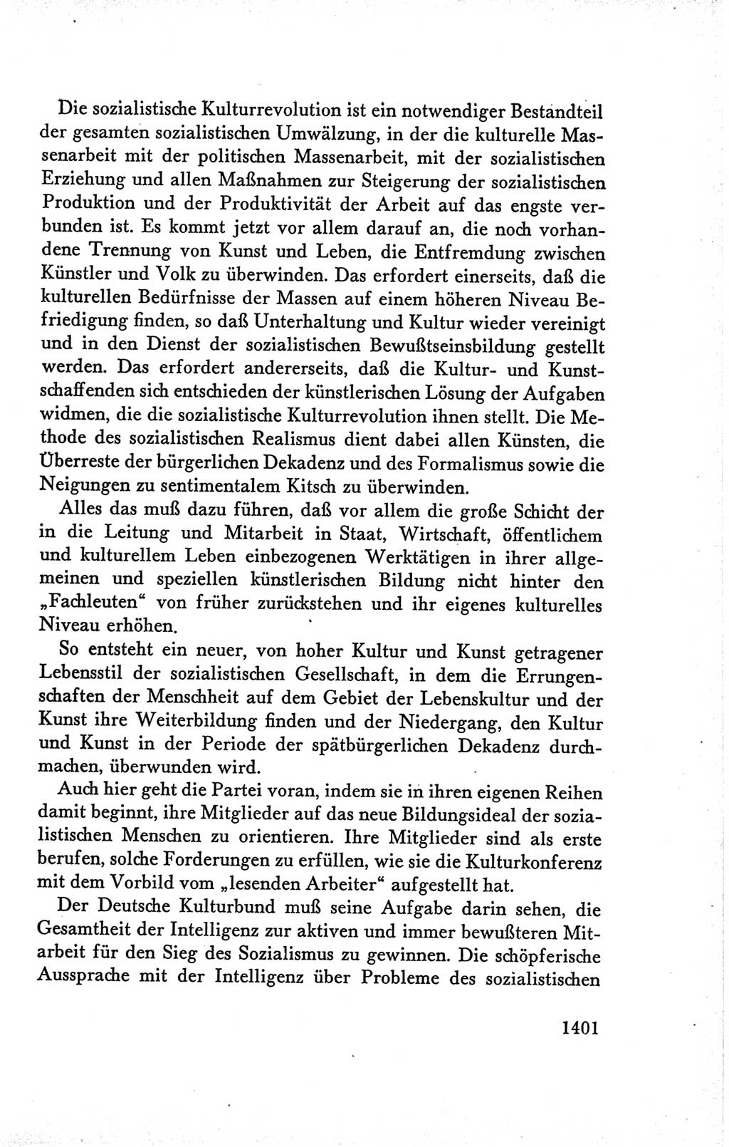 Protokoll der Verhandlungen des Ⅴ. Parteitages der Sozialistischen Einheitspartei Deutschlands (SED) [Deutsche Demokratische Republik (DDR)] 1958, Seite 1401