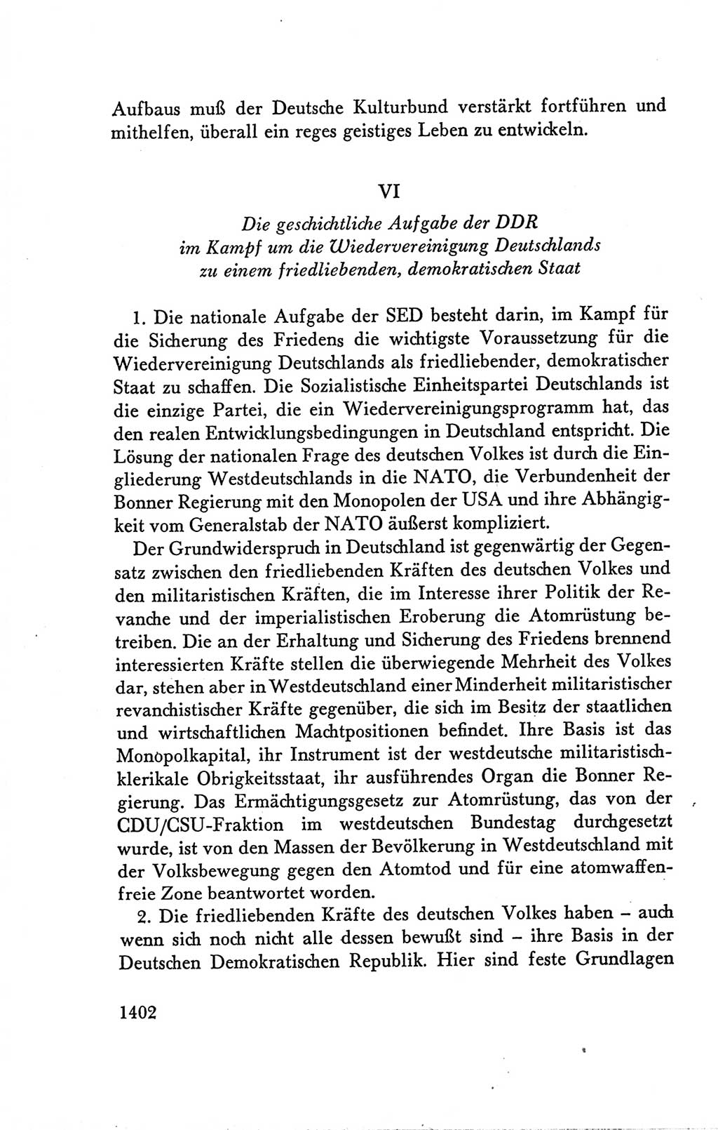 Protokoll der Verhandlungen des Ⅴ. Parteitages der Sozialistischen Einheitspartei Deutschlands (SED) [Deutsche Demokratische Republik (DDR)] 1958, Seite 1402