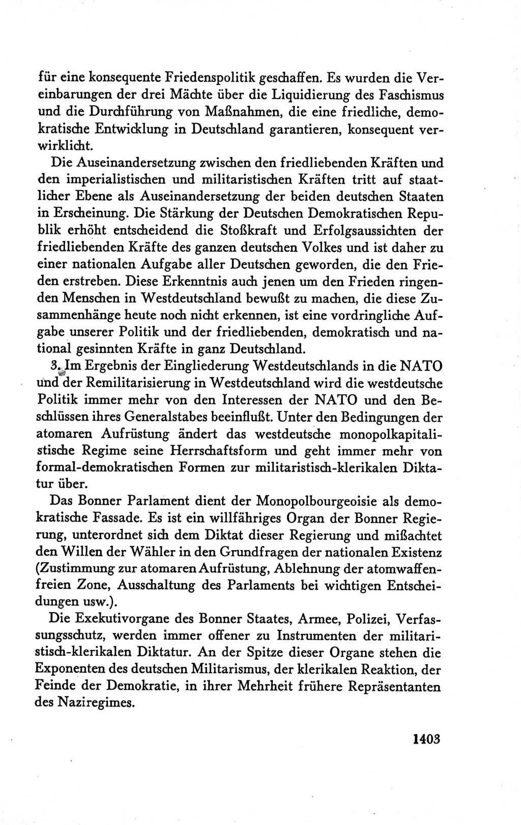 Protokoll der Verhandlungen des Ⅴ. Parteitages der Sozialistischen Einheitspartei Deutschlands (SED) [Deutsche Demokratische Republik (DDR)] 1958, Seite 1403