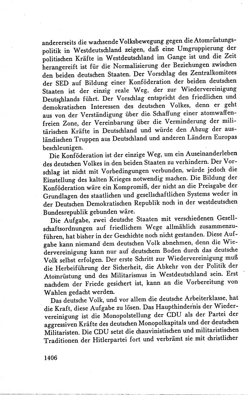 Protokoll der Verhandlungen des Ⅴ. Parteitages der Sozialistischen Einheitspartei Deutschlands (SED) [Deutsche Demokratische Republik (DDR)] 1958, Seite 1406
