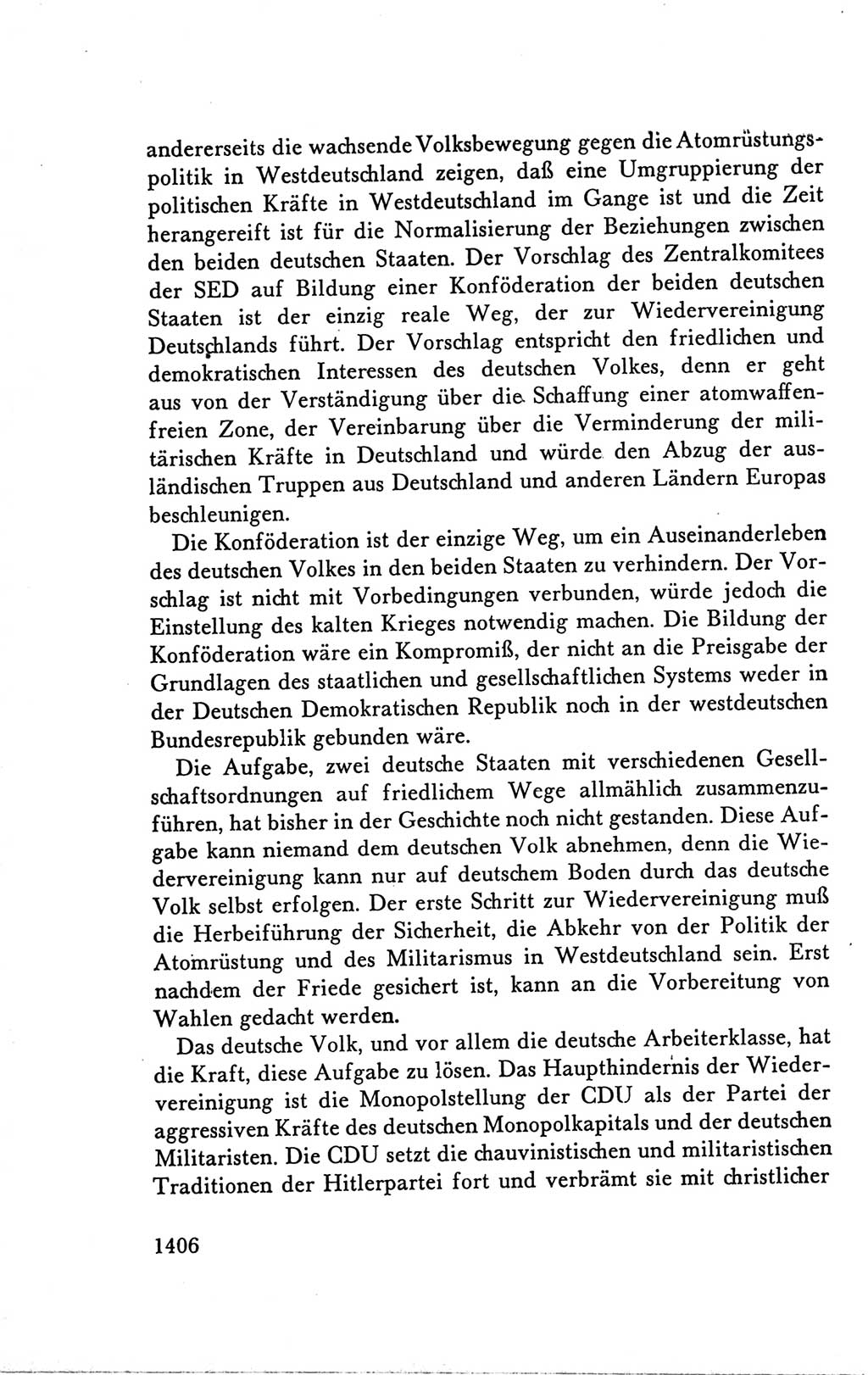 Protokoll der Verhandlungen des Ⅴ. Parteitages der Sozialistischen Einheitspartei Deutschlands (SED) [Deutsche Demokratische Republik (DDR)] 1958, Seite 1406