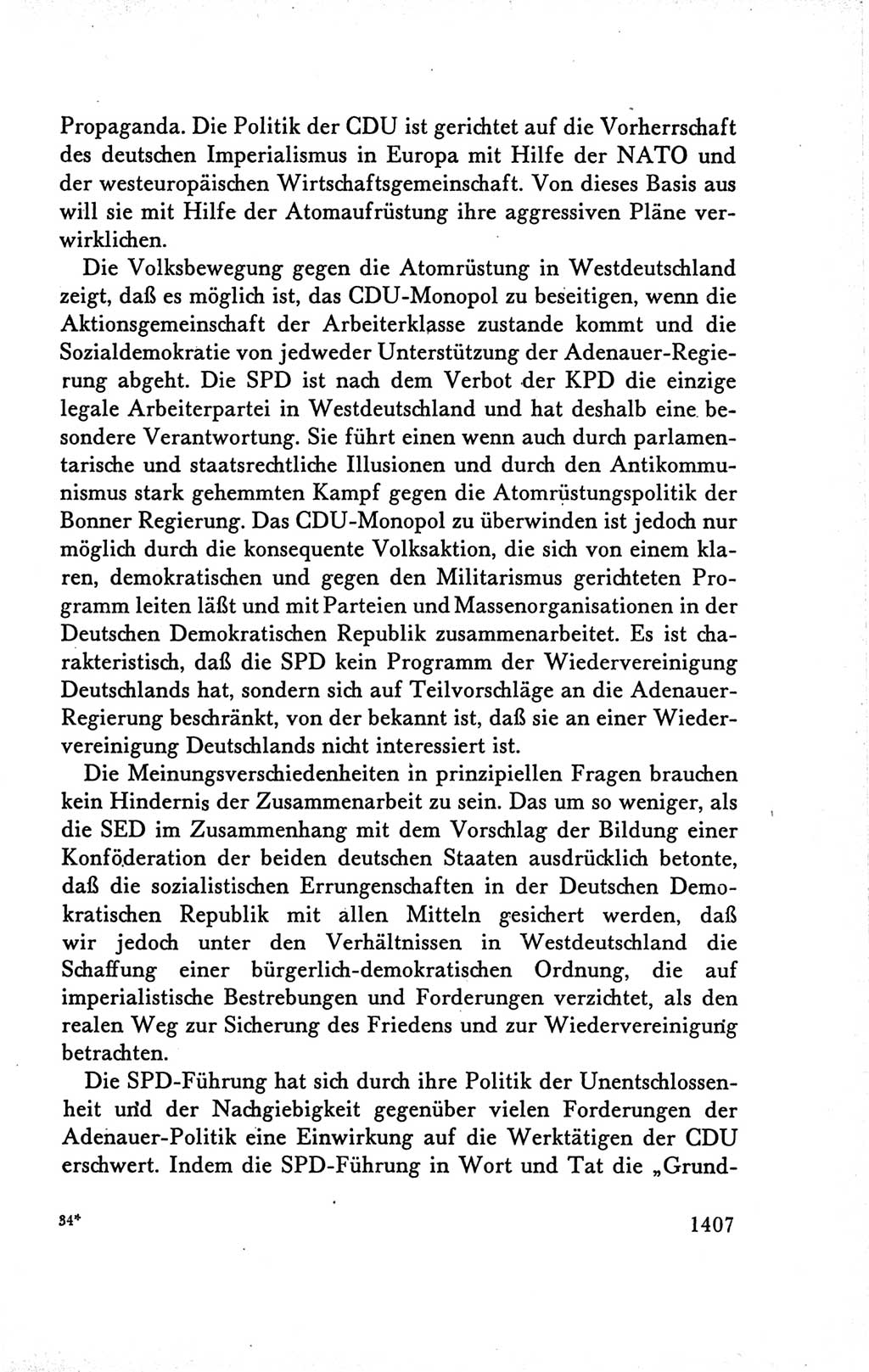 Protokoll der Verhandlungen des Ⅴ. Parteitages der Sozialistischen Einheitspartei Deutschlands (SED) [Deutsche Demokratische Republik (DDR)] 1958, Seite 1407