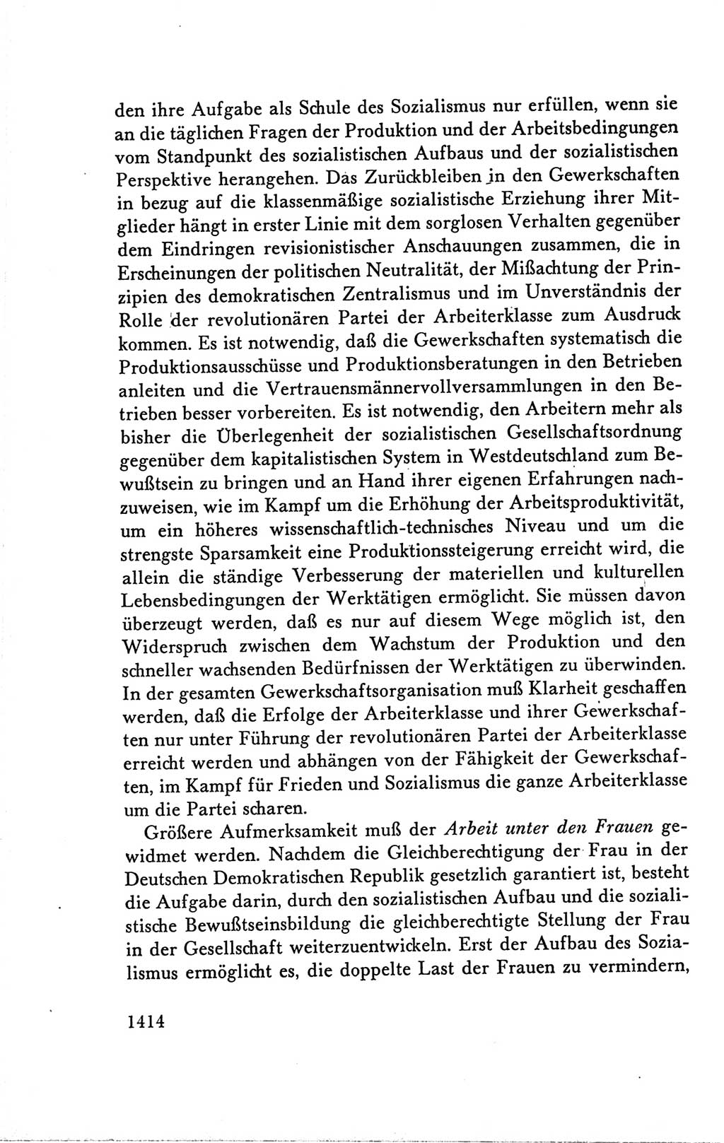 Protokoll der Verhandlungen des Ⅴ. Parteitages der Sozialistischen Einheitspartei Deutschlands (SED) [Deutsche Demokratische Republik (DDR)] 1958, Seite 1414