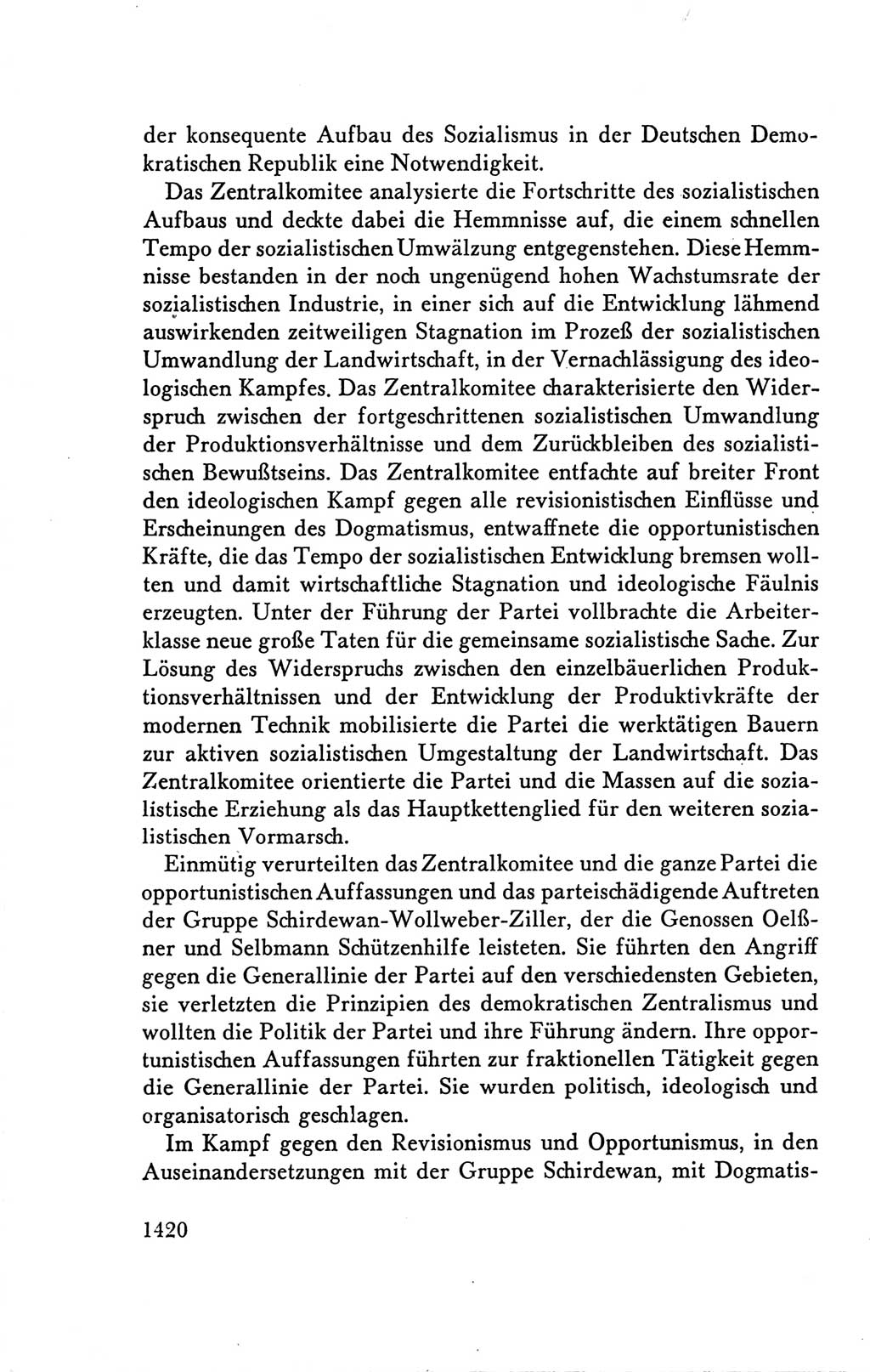 Protokoll der Verhandlungen des Ⅴ. Parteitages der Sozialistischen Einheitspartei Deutschlands (SED) [Deutsche Demokratische Republik (DDR)] 1958, Seite 1420