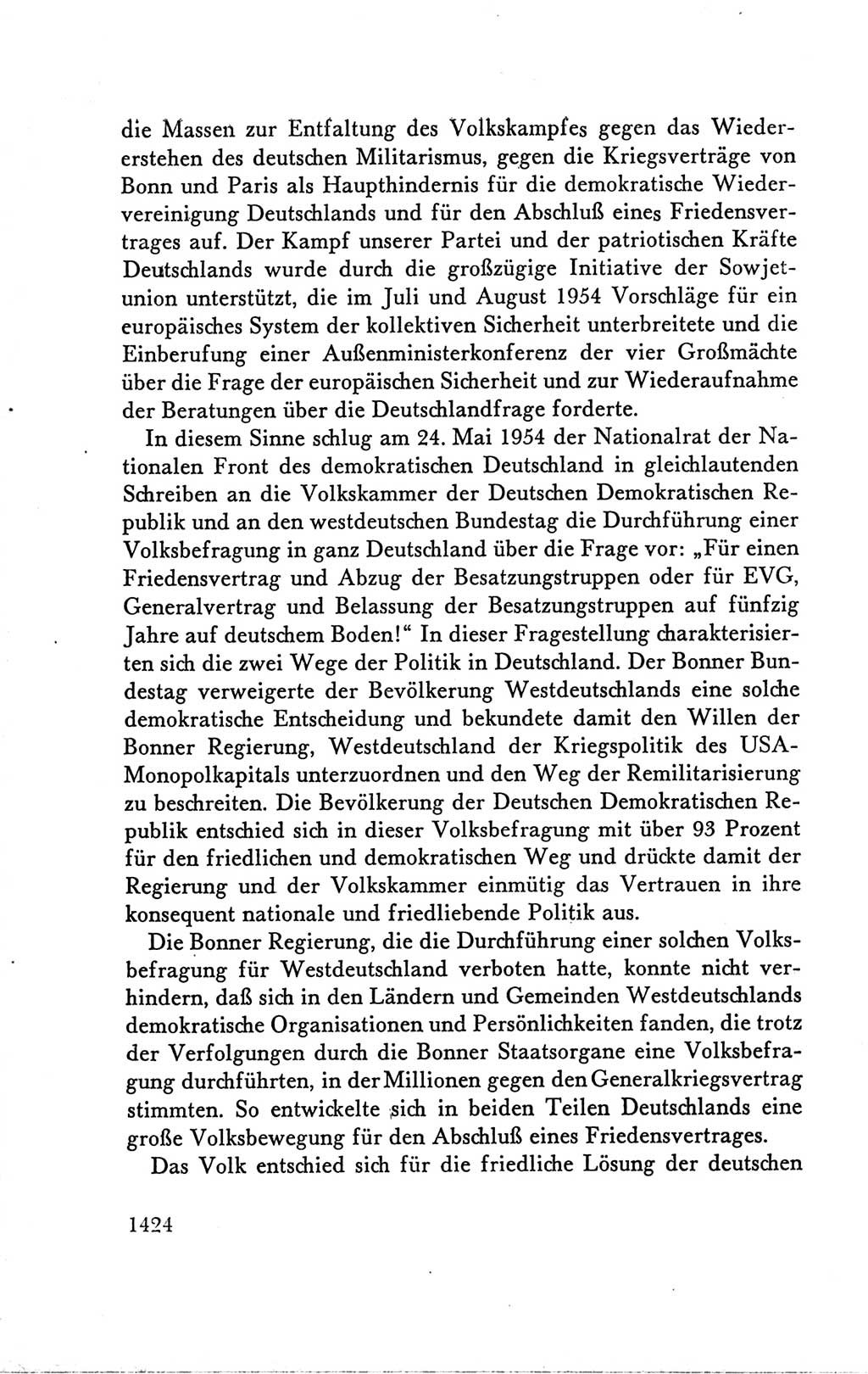 Protokoll der Verhandlungen des Ⅴ. Parteitages der Sozialistischen Einheitspartei Deutschlands (SED) [Deutsche Demokratische Republik (DDR)] 1958, Seite 1424
