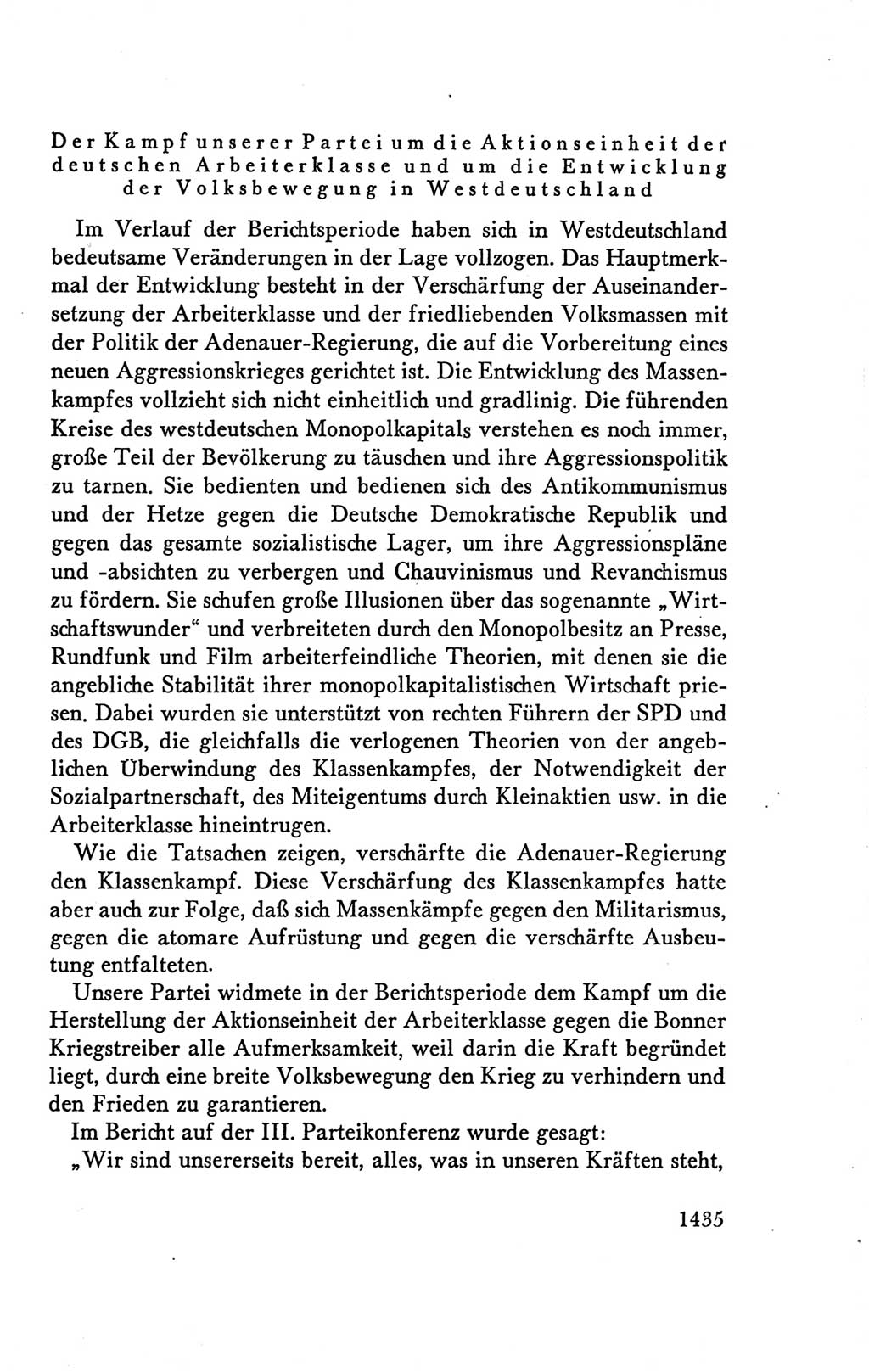 Protokoll der Verhandlungen des Ⅴ. Parteitages der Sozialistischen Einheitspartei Deutschlands (SED) [Deutsche Demokratische Republik (DDR)] 1958, Seite 1435