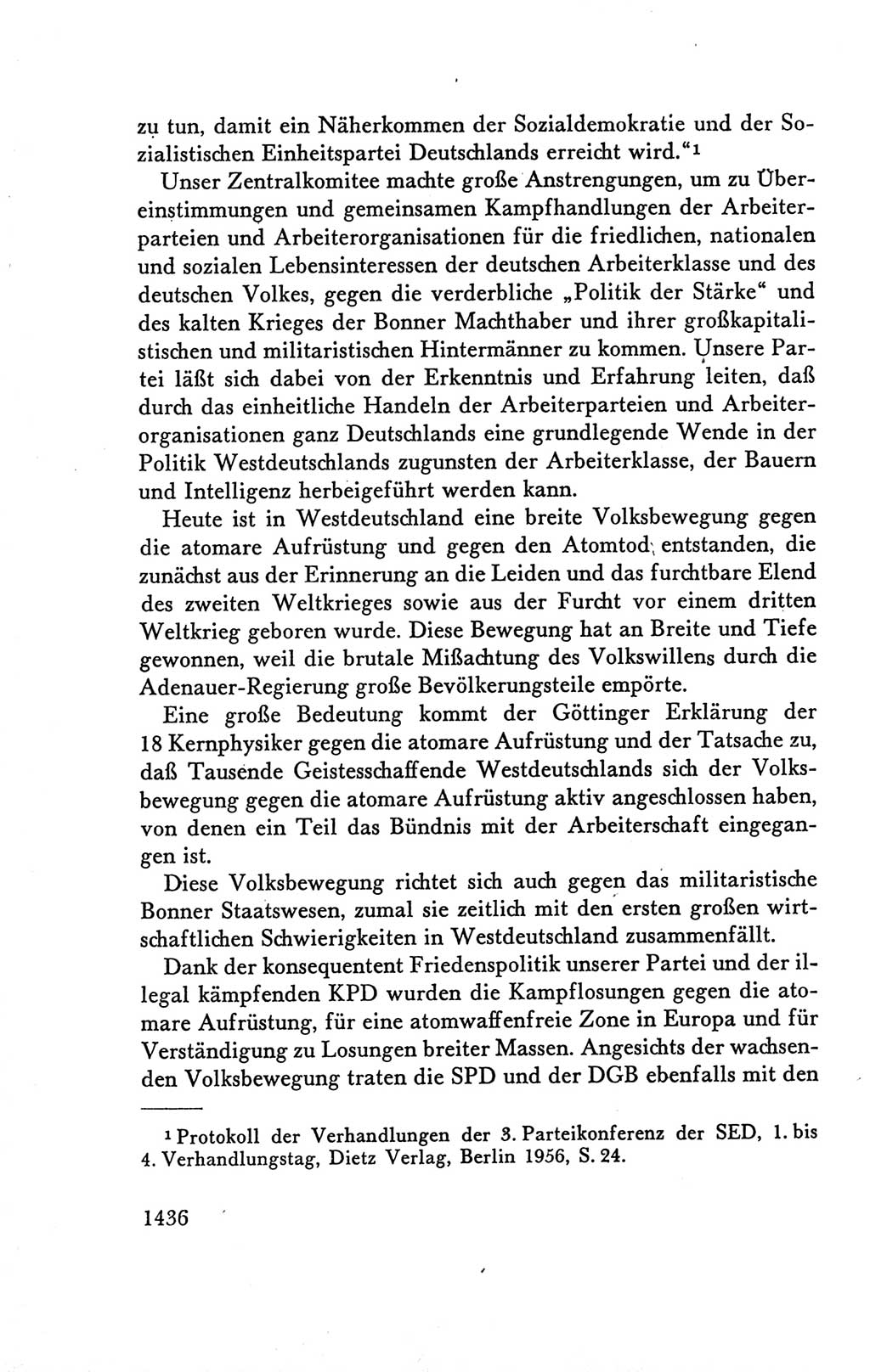 Protokoll der Verhandlungen des Ⅴ. Parteitages der Sozialistischen Einheitspartei Deutschlands (SED) [Deutsche Demokratische Republik (DDR)] 1958, Seite 1436