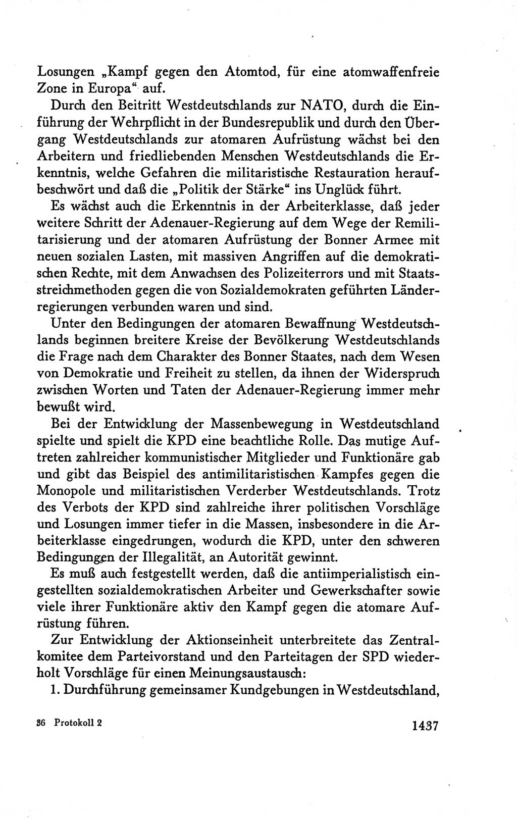 Protokoll der Verhandlungen des Ⅴ. Parteitages der Sozialistischen Einheitspartei Deutschlands (SED) [Deutsche Demokratische Republik (DDR)] 1958, Seite 1437