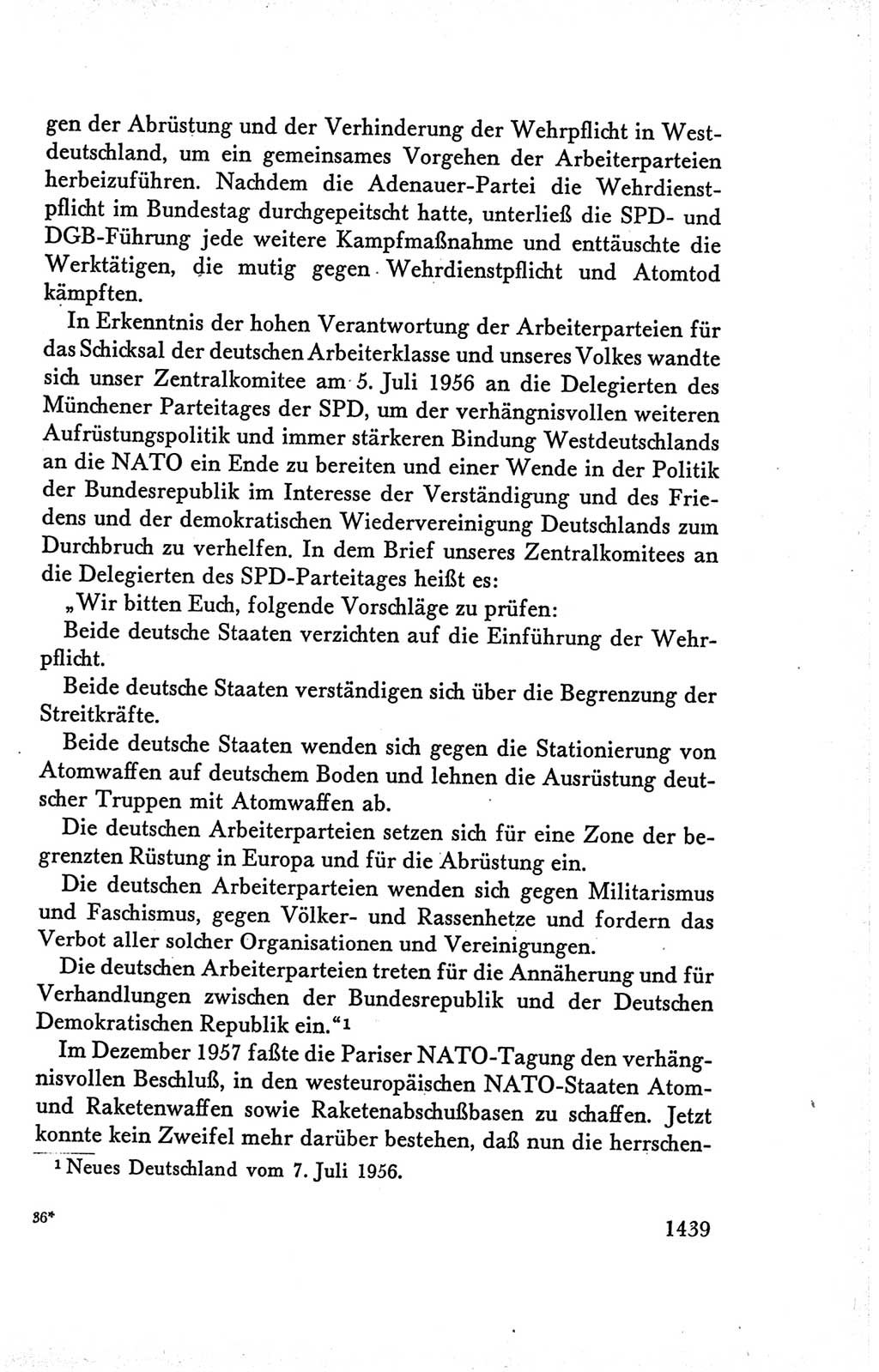 Protokoll der Verhandlungen des Ⅴ. Parteitages der Sozialistischen Einheitspartei Deutschlands (SED) [Deutsche Demokratische Republik (DDR)] 1958, Seite 1439