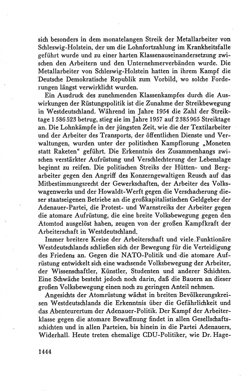 Protokoll der Verhandlungen des Ⅴ. Parteitages der Sozialistischen Einheitspartei Deutschlands (SED) [Deutsche Demokratische Republik (DDR)] 1958, Seite 1444