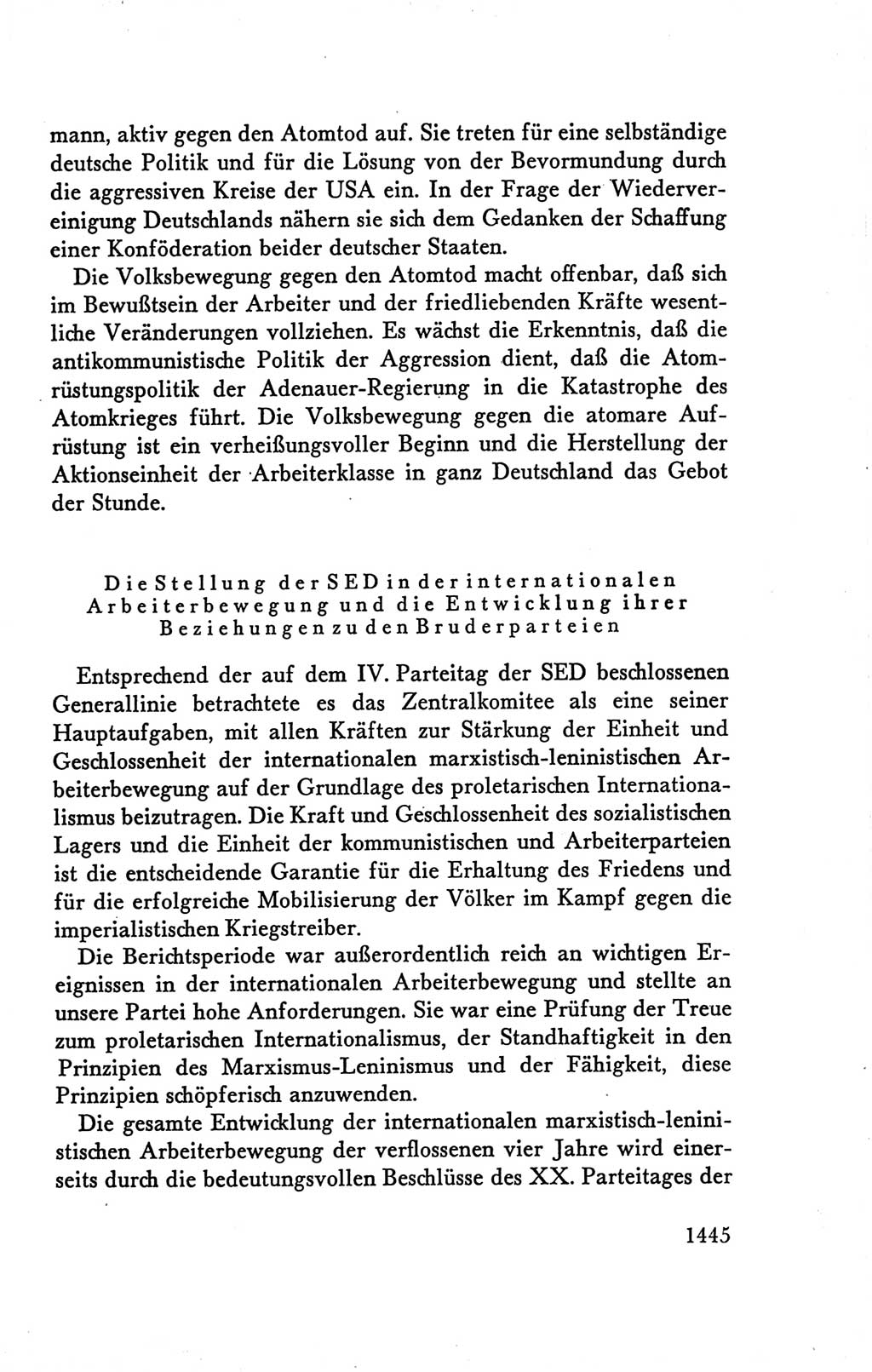 Protokoll der Verhandlungen des Ⅴ. Parteitages der Sozialistischen Einheitspartei Deutschlands (SED) [Deutsche Demokratische Republik (DDR)] 1958, Seite 1445