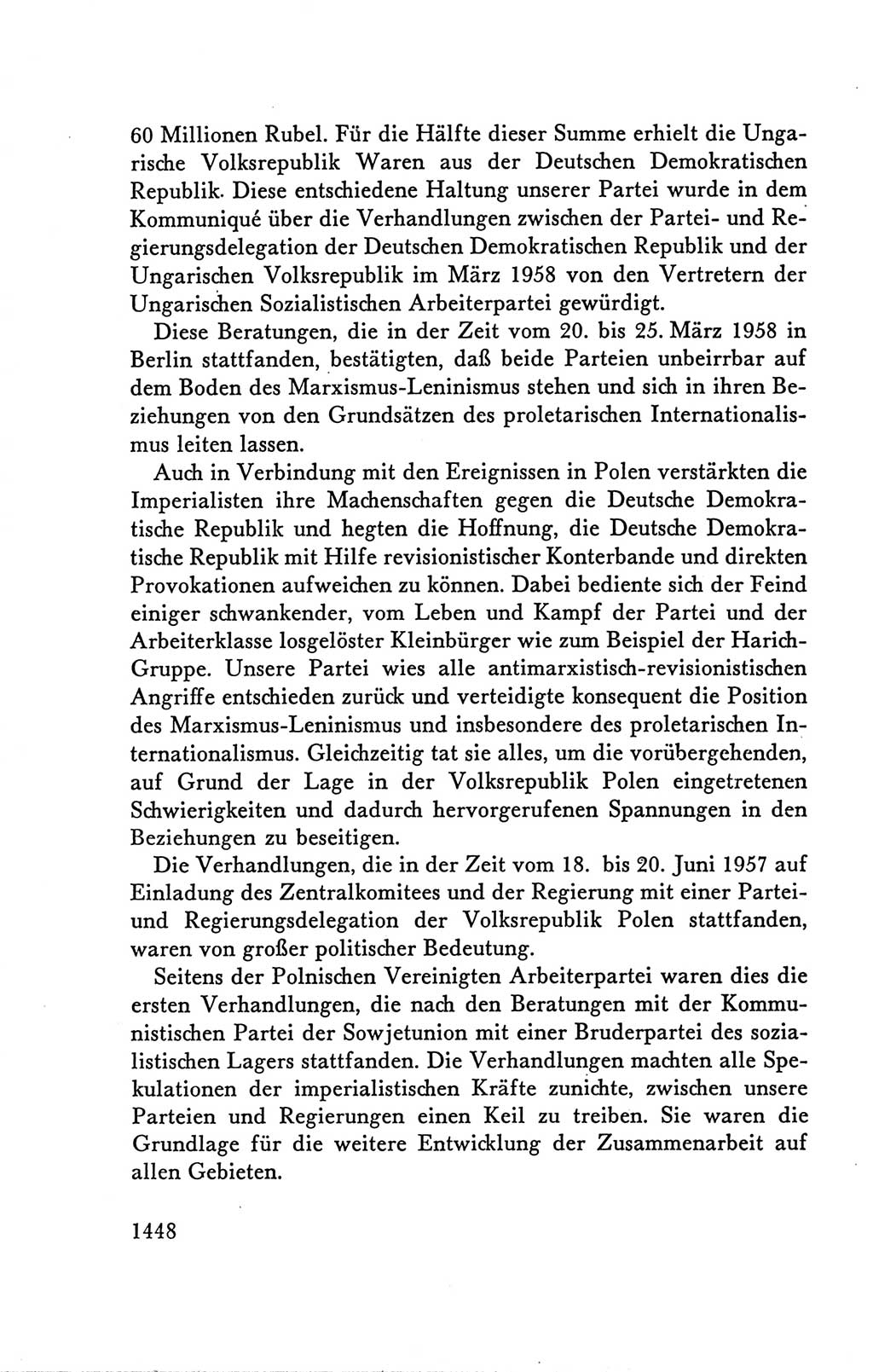 Protokoll der Verhandlungen des Ⅴ. Parteitages der Sozialistischen Einheitspartei Deutschlands (SED) [Deutsche Demokratische Republik (DDR)] 1958, Seite 1448