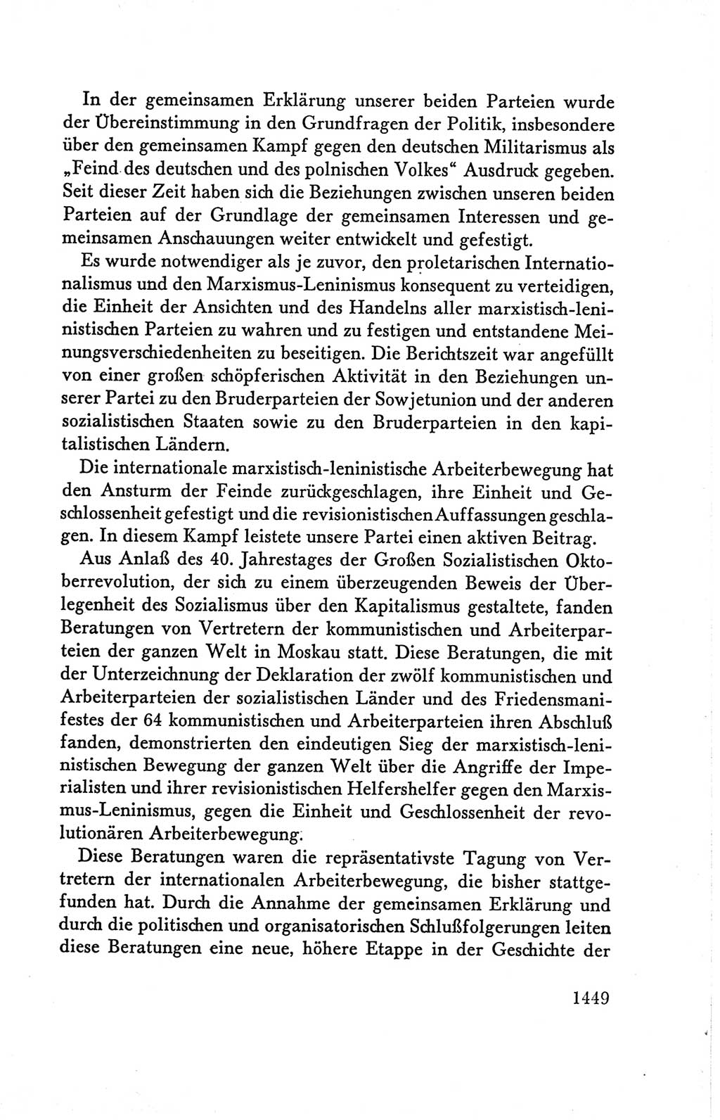 Protokoll der Verhandlungen des Ⅴ. Parteitages der Sozialistischen Einheitspartei Deutschlands (SED) [Deutsche Demokratische Republik (DDR)] 1958, Seite 1449