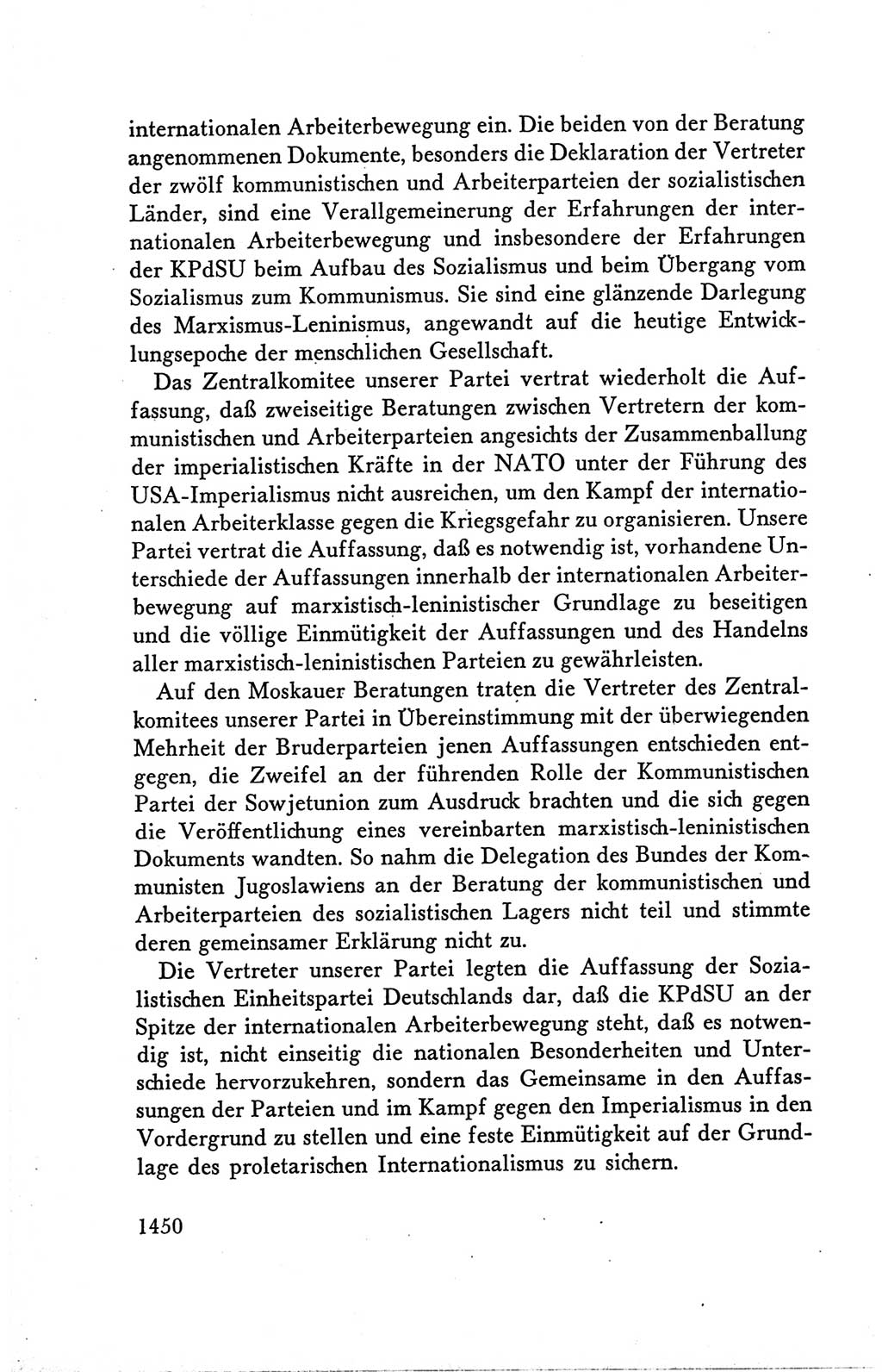 Protokoll der Verhandlungen des Ⅴ. Parteitages der Sozialistischen Einheitspartei Deutschlands (SED) [Deutsche Demokratische Republik (DDR)] 1958, Seite 1450