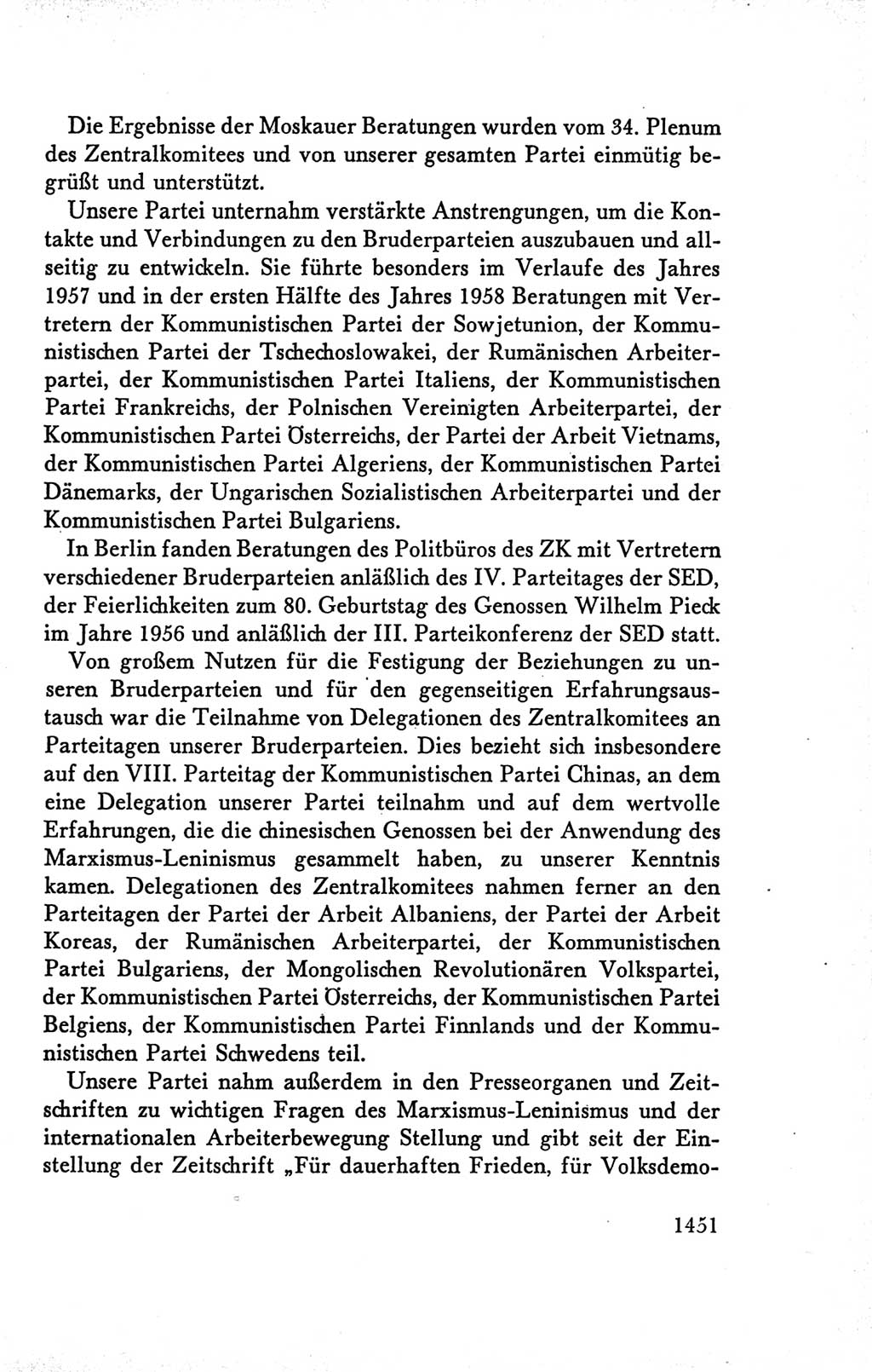 Protokoll der Verhandlungen des Ⅴ. Parteitages der Sozialistischen Einheitspartei Deutschlands (SED) [Deutsche Demokratische Republik (DDR)] 1958, Seite 1451