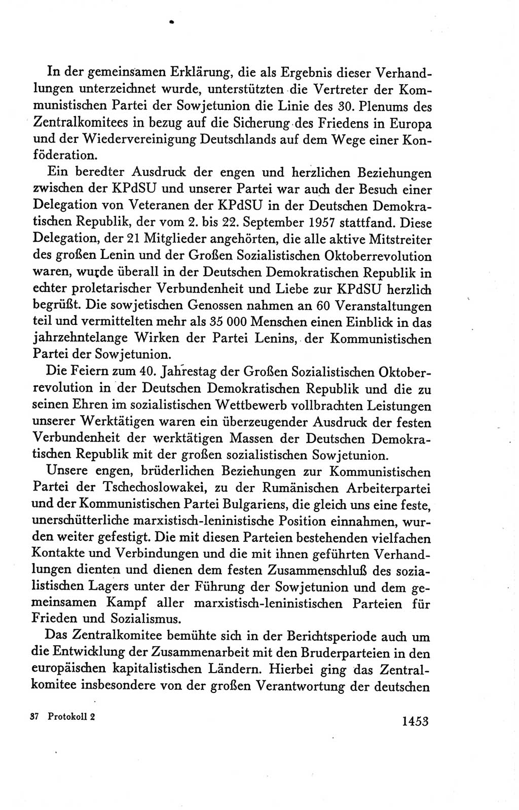 Protokoll der Verhandlungen des Ⅴ. Parteitages der Sozialistischen Einheitspartei Deutschlands (SED) [Deutsche Demokratische Republik (DDR)] 1958, Seite 1453