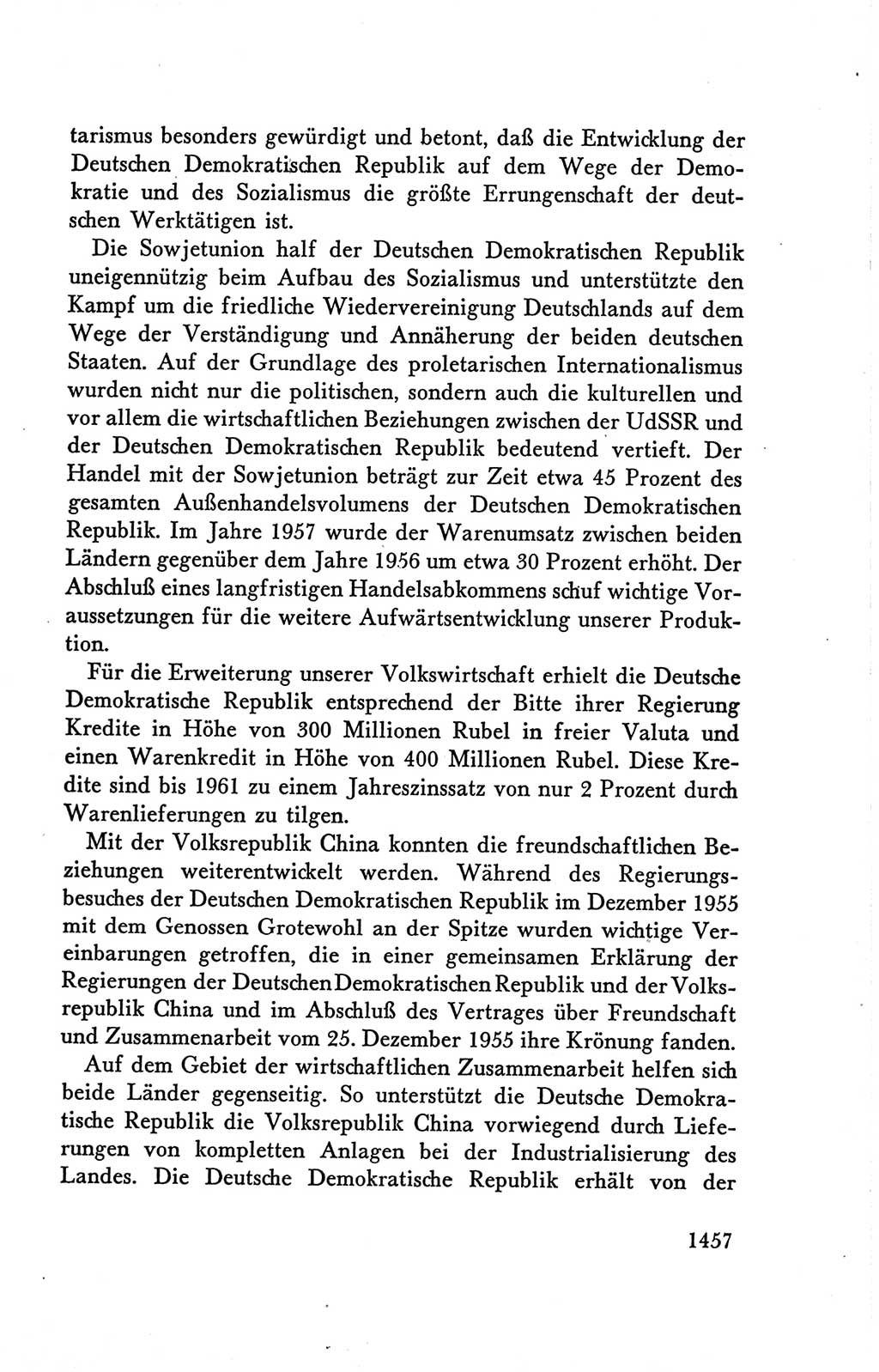 Protokoll der Verhandlungen des Ⅴ. Parteitages der Sozialistischen Einheitspartei Deutschlands (SED) [Deutsche Demokratische Republik (DDR)] 1958, Seite 1457