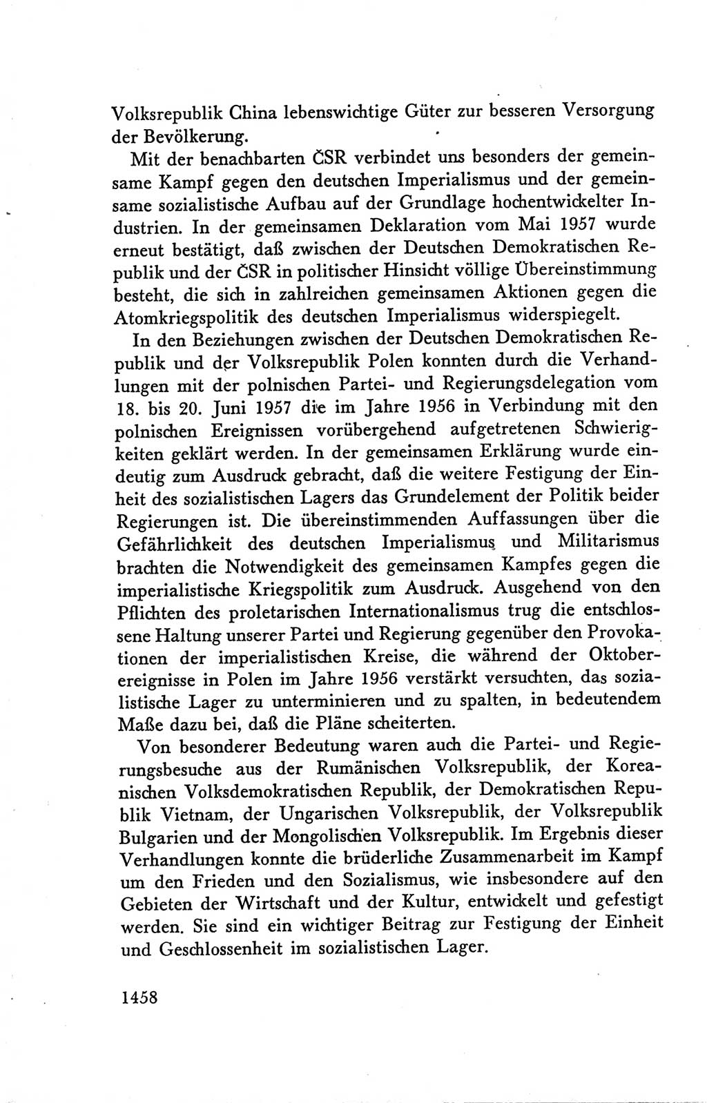 Protokoll der Verhandlungen des Ⅴ. Parteitages der Sozialistischen Einheitspartei Deutschlands (SED) [Deutsche Demokratische Republik (DDR)] 1958, Seite 1458
